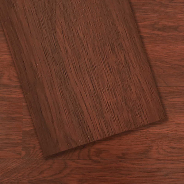 Luxury Vinyl Plank Flooring - DIY Floor Tiles Peel and Stick Waterproof - Self Adhesive Floor Planks - 36 in X 6 in, Mahogany