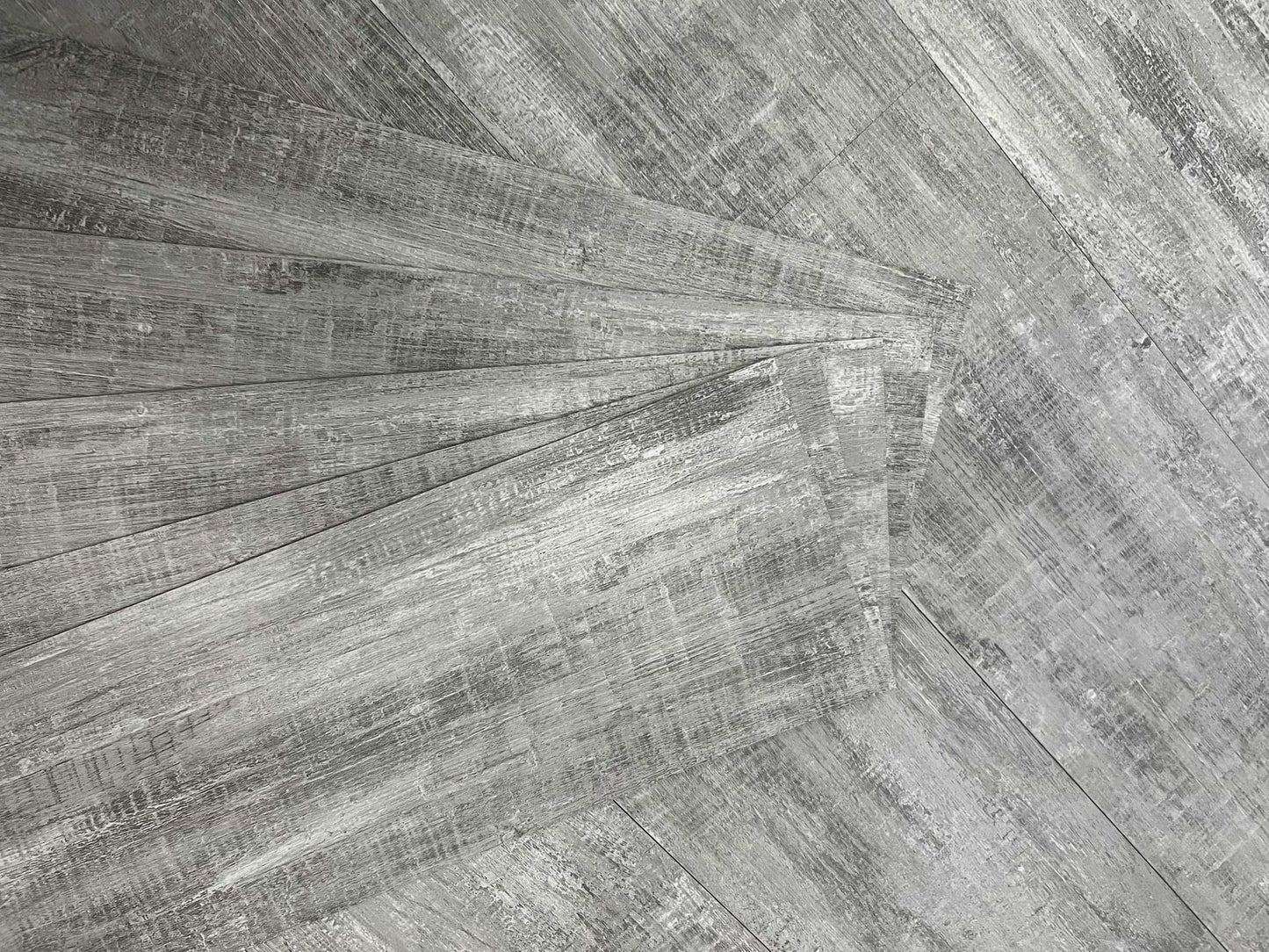 Luxury Vinyl Plank Flooring - DIY Floor Tiles Peel and Stick Waterproof - Self Adhesive Floor Planks - 36 in X 6 in, Spanish Grey