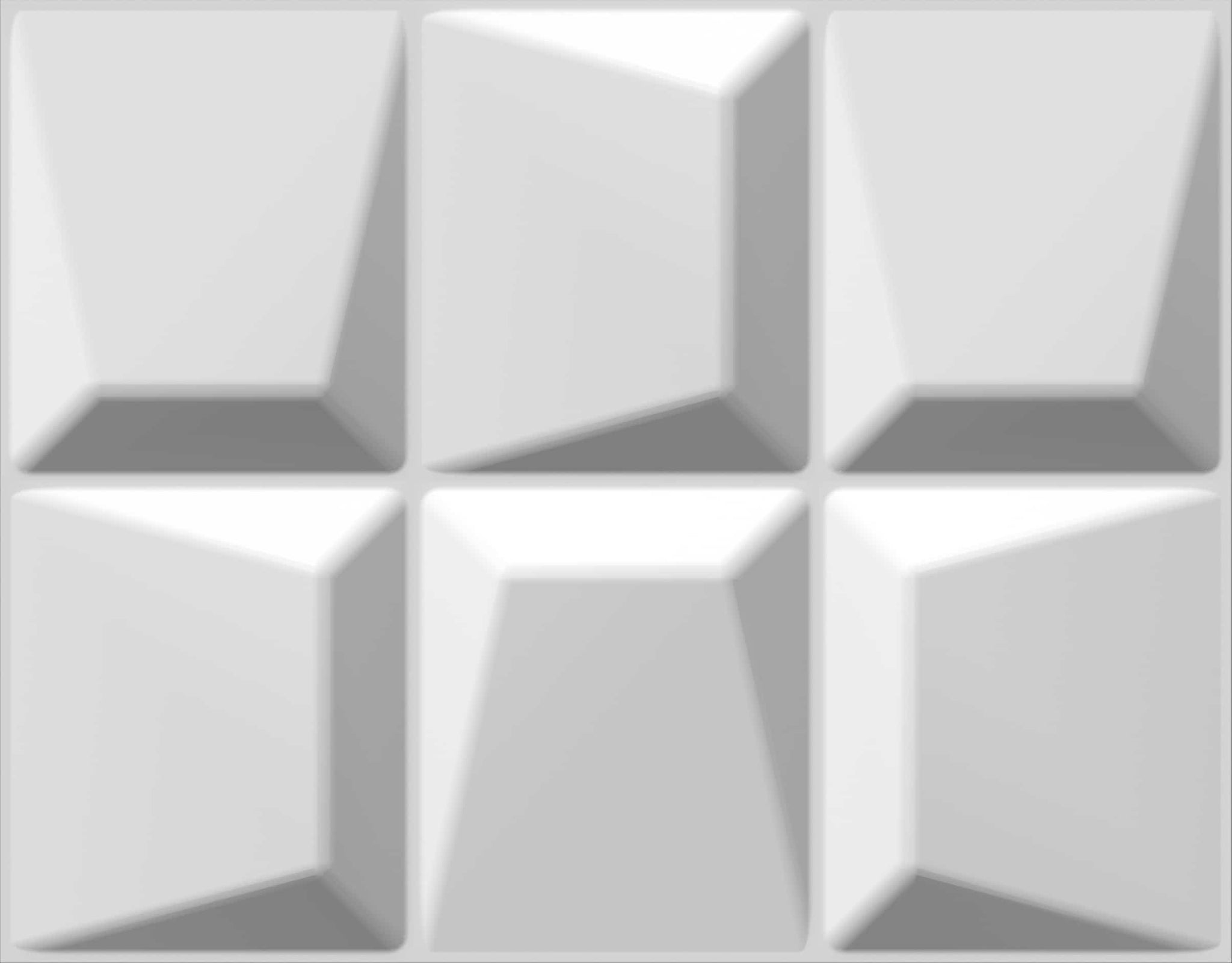 Paintable Off White Abstract Stones Fiber 3D Wall Panel, Interior Wall Paneling, 2.6 ft X 2.1 ft (80cm X 62.5cm), 5.5 sq.ft. (0.5 sq. m) each - Single