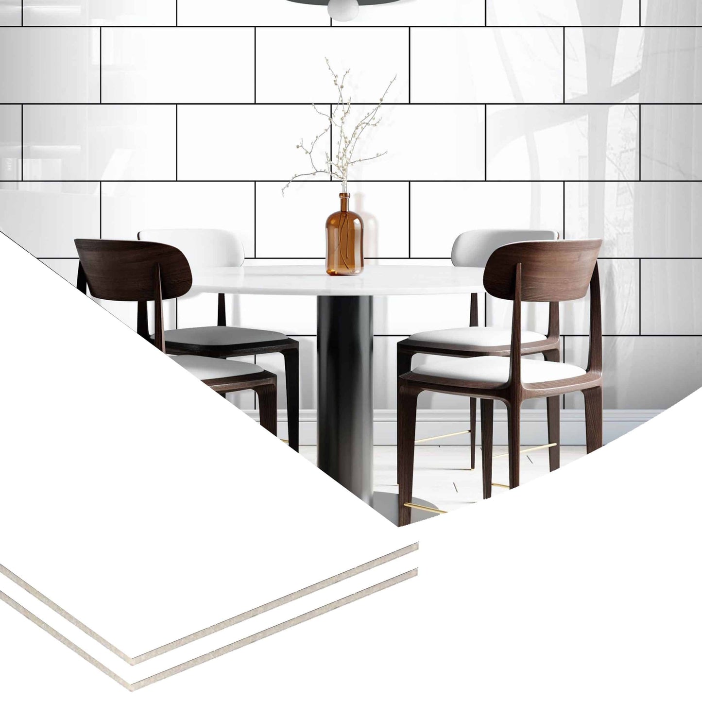 Peel and Stick Wall Panels in White