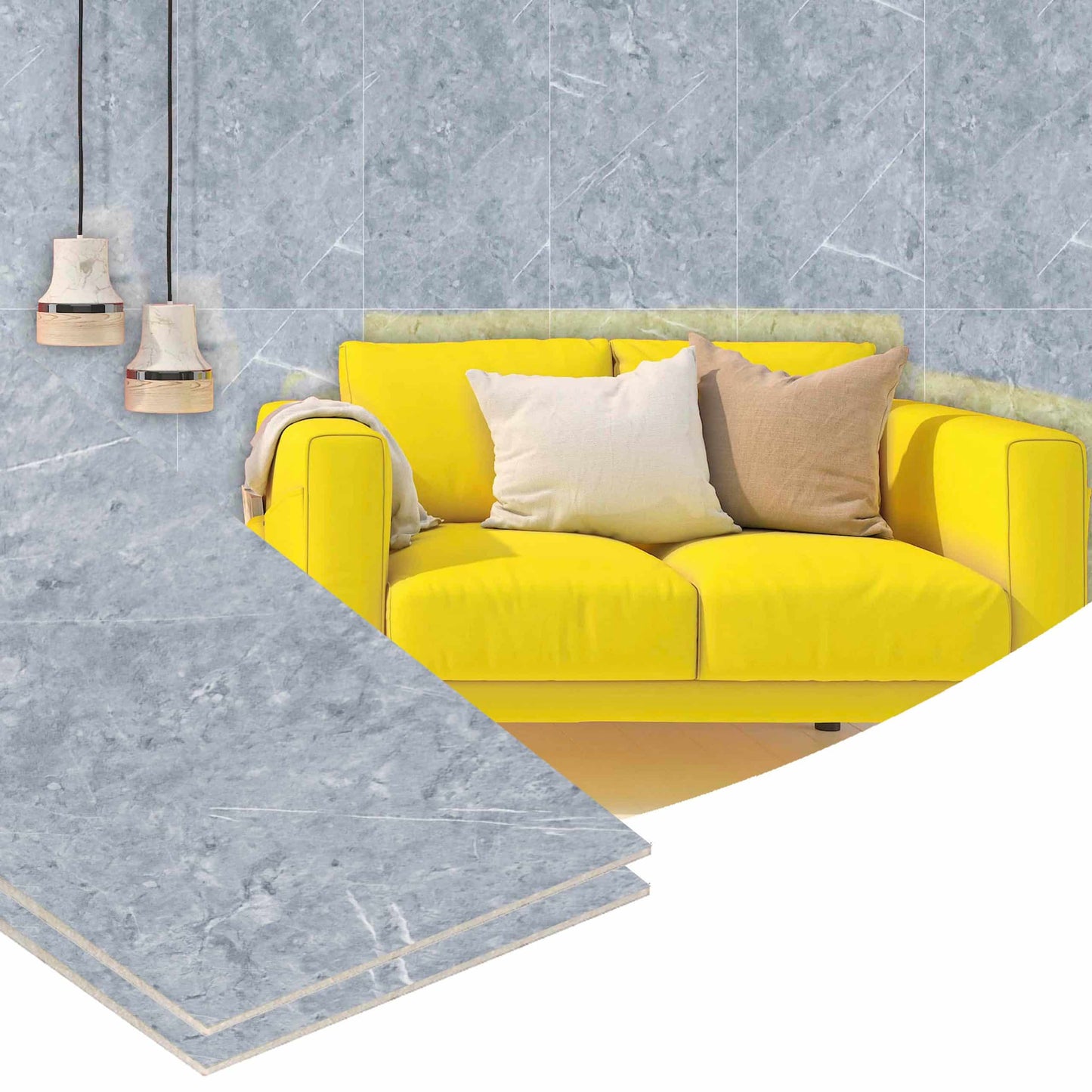 Peel and Stick Wall Panels in Dark Grey