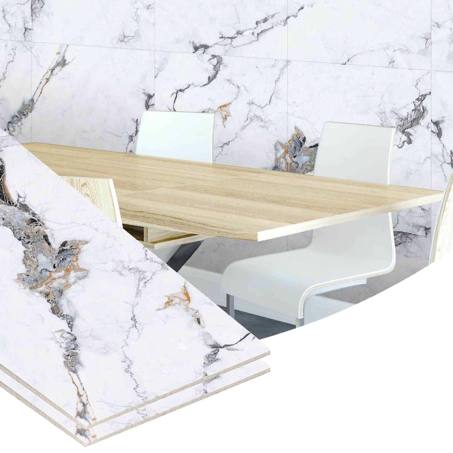 Peel and Stick Wall Panels in White