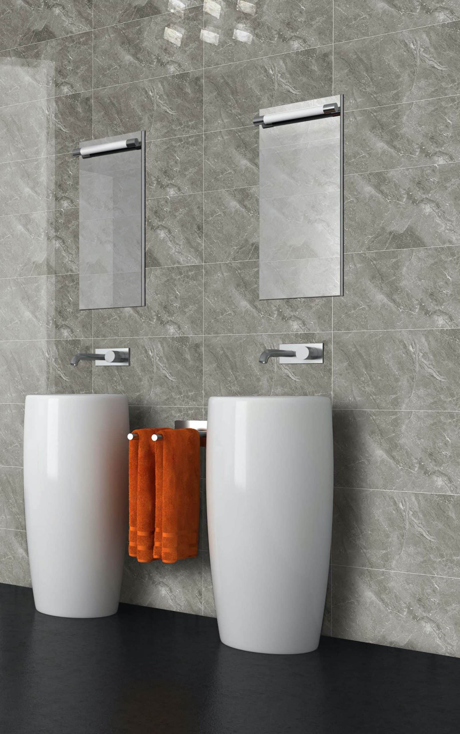 Peel and Stick Wall Panels in Dark Grey