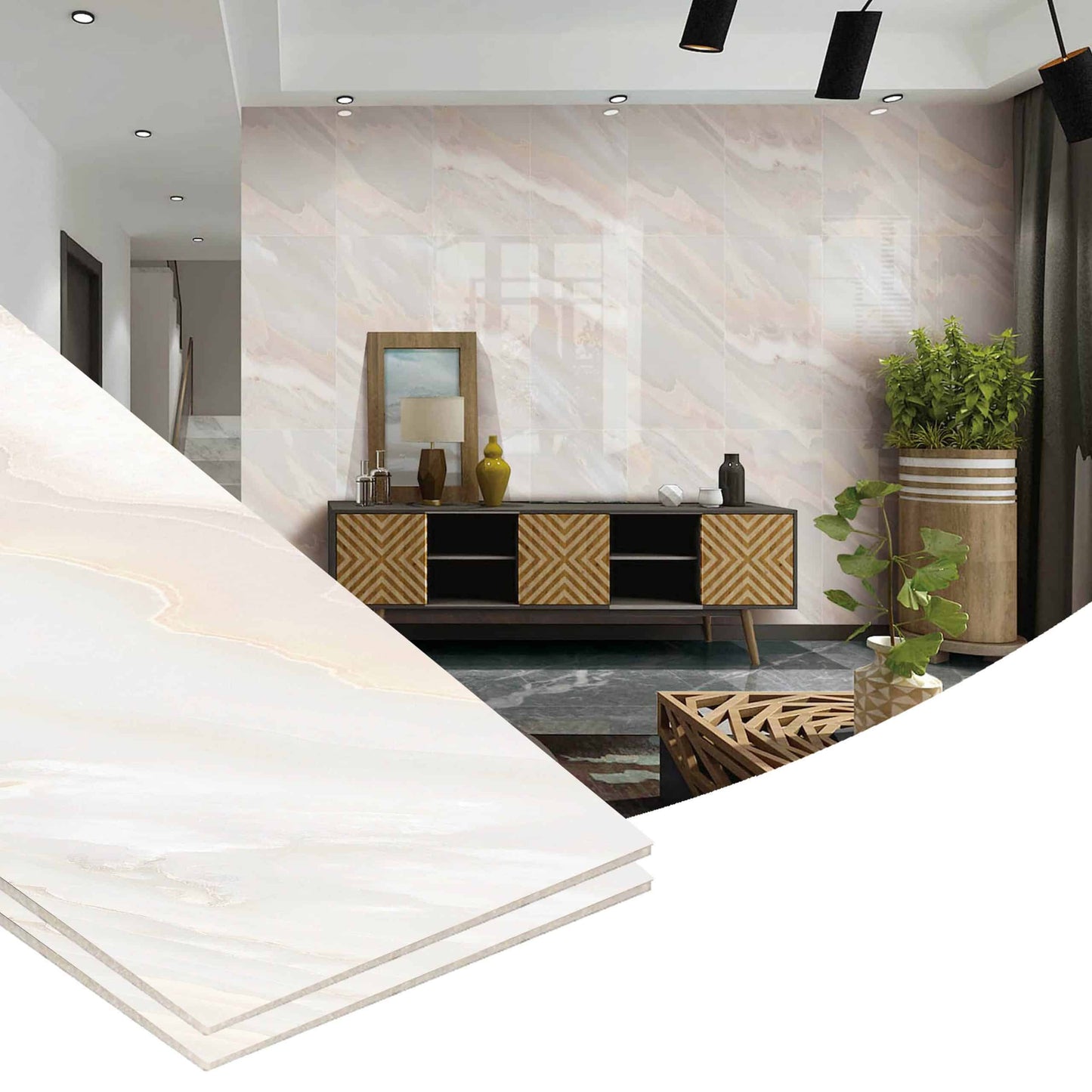 Peel and Stick Wall Panels in Bronze