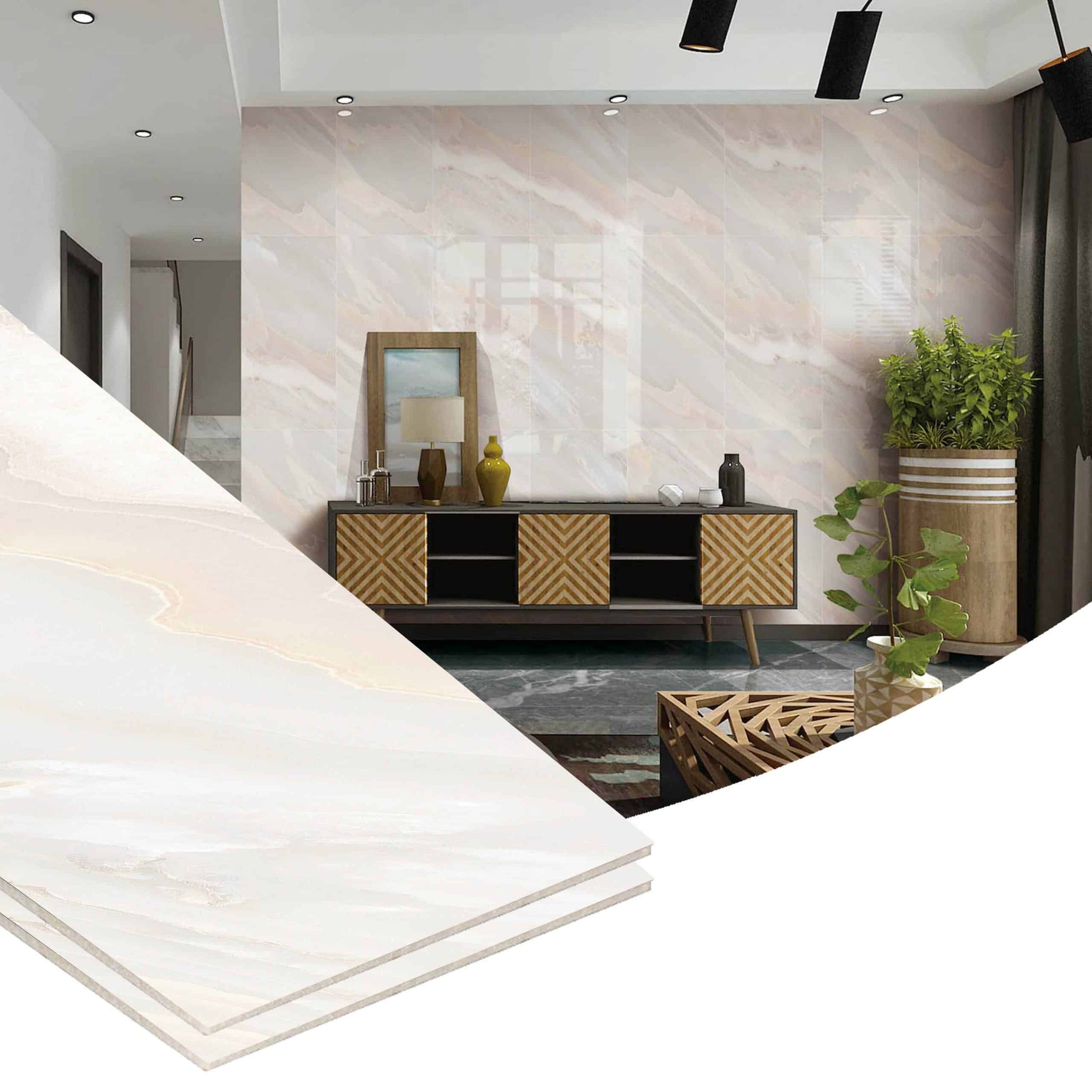 Peel and Stick Wall Panels in Bronze