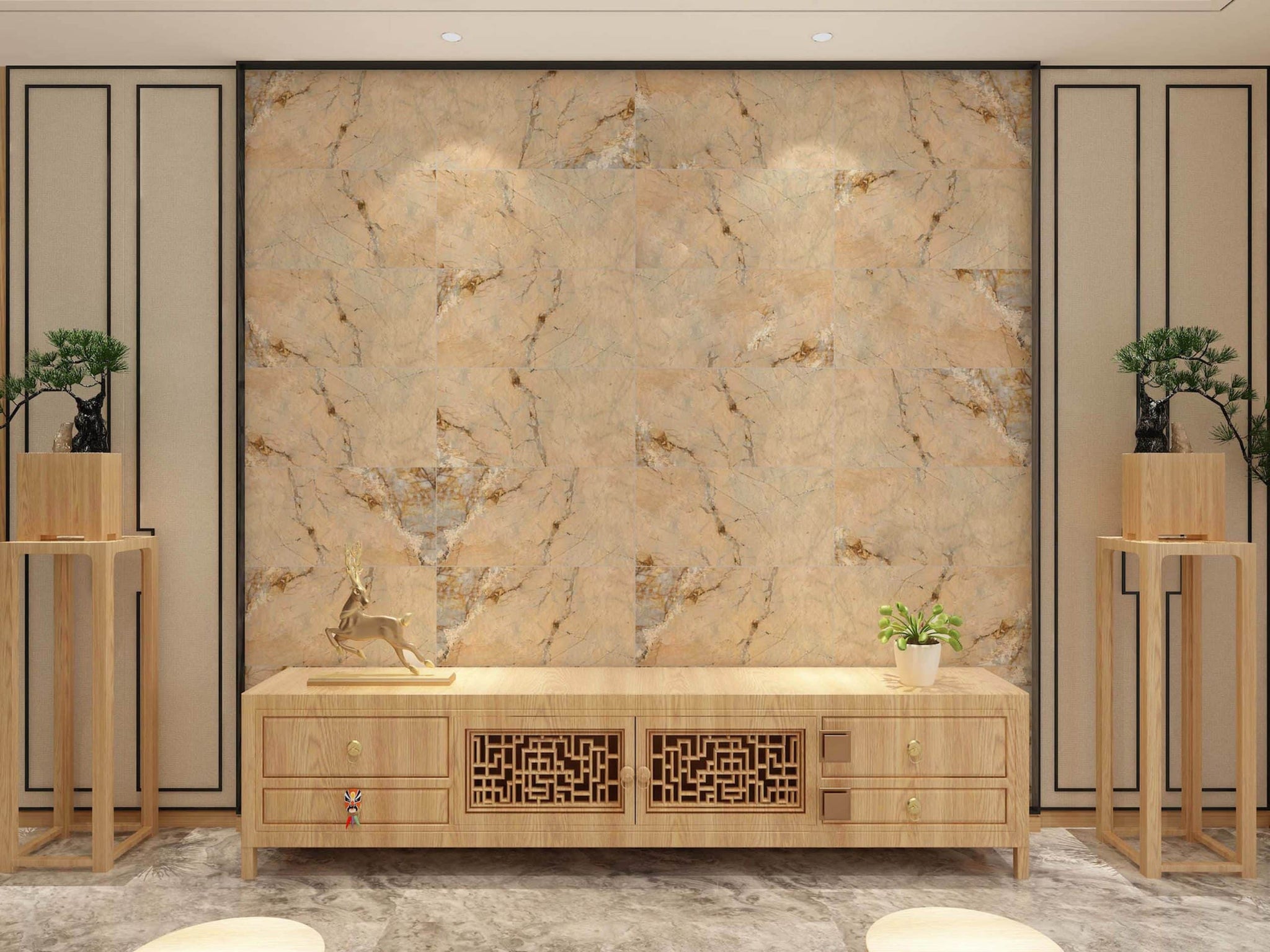 Peel and Stick Wall Panels in Beige