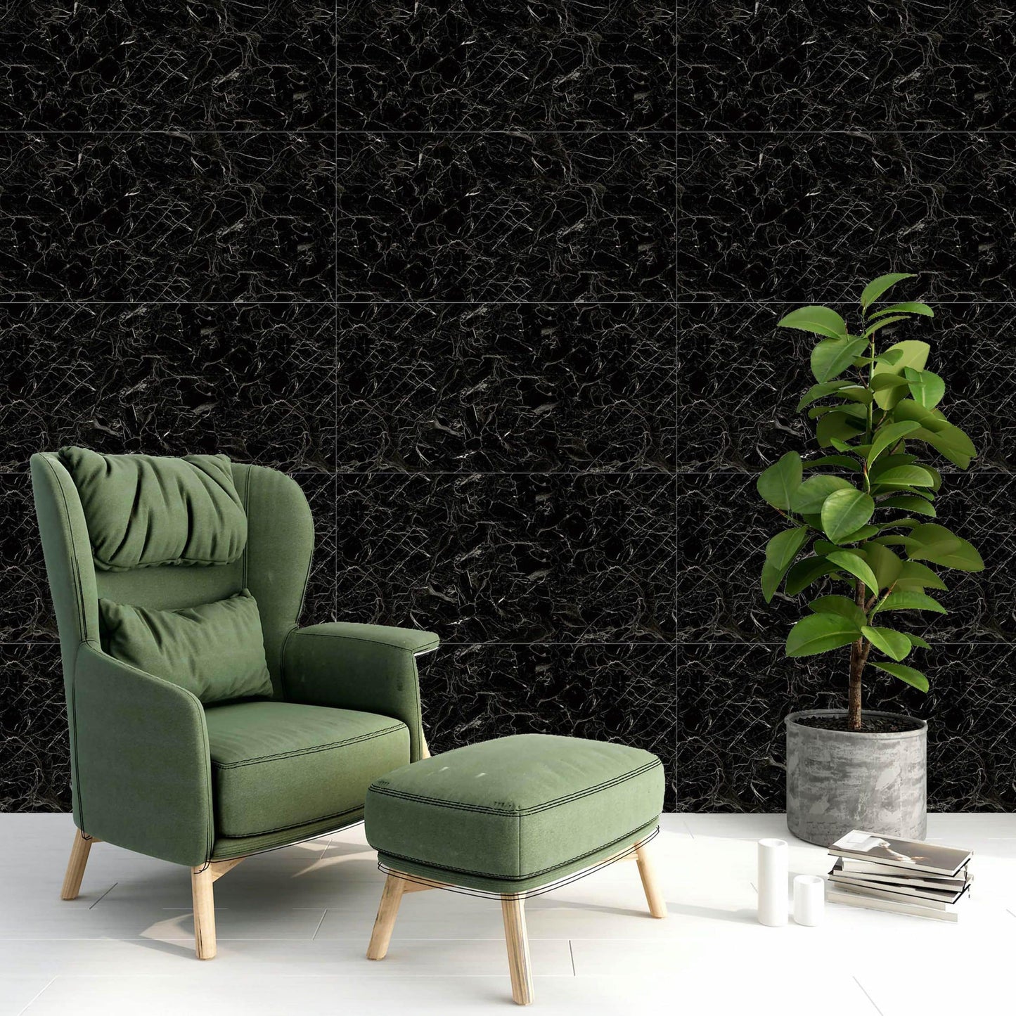 Peel and Stick Wall Panels in Black