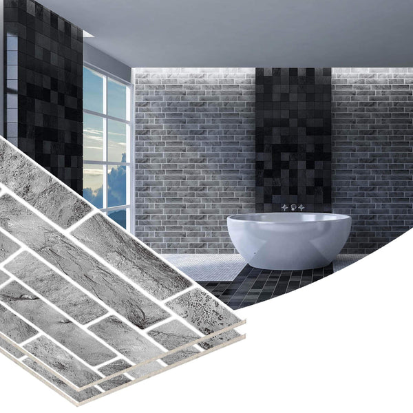 Peel and Stick Wall Panels in Charcoal