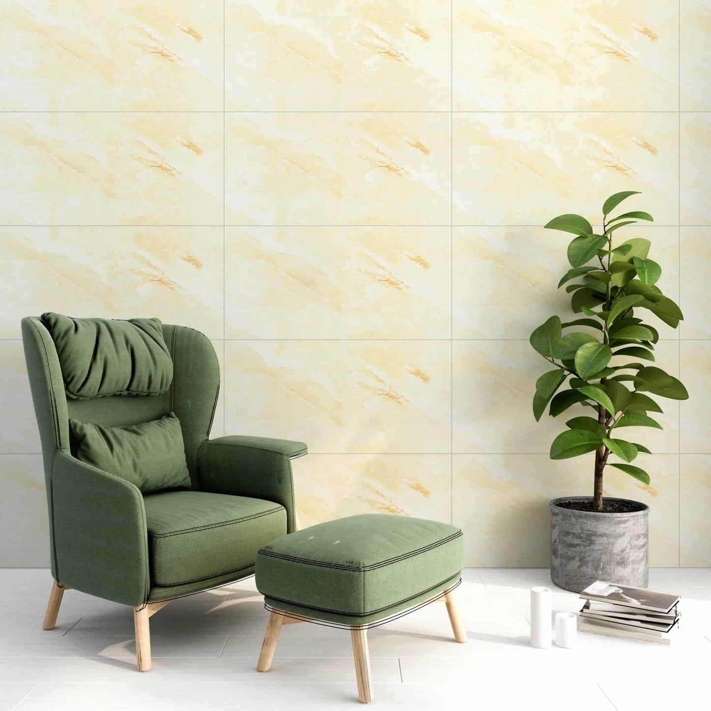 Peel and Stick Wall Panels in Yellow