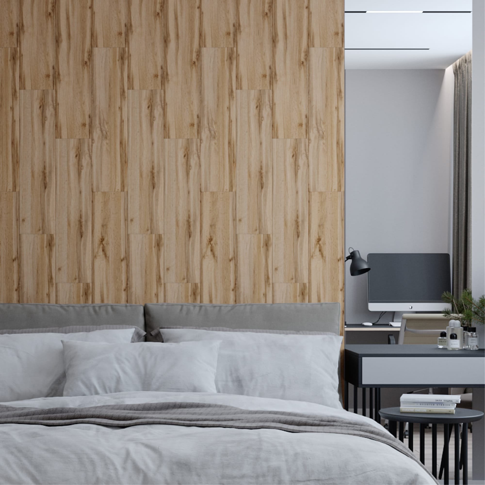 Pecan Wood MDF Wall Panels in various pack configurations