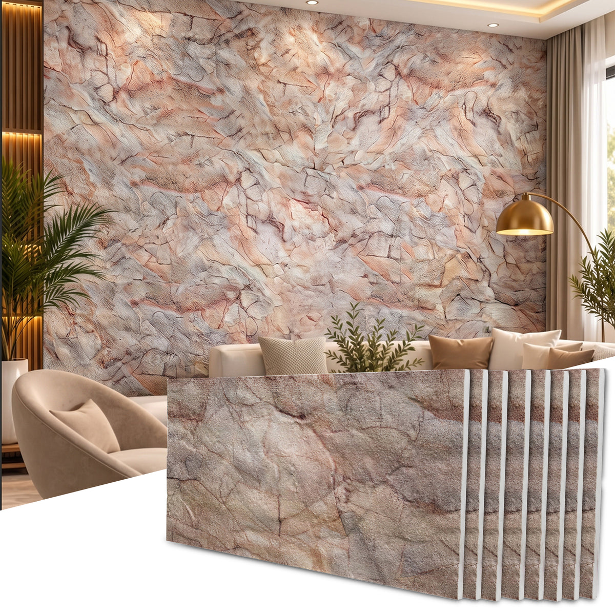 Styrofoam 3D Wall Panel