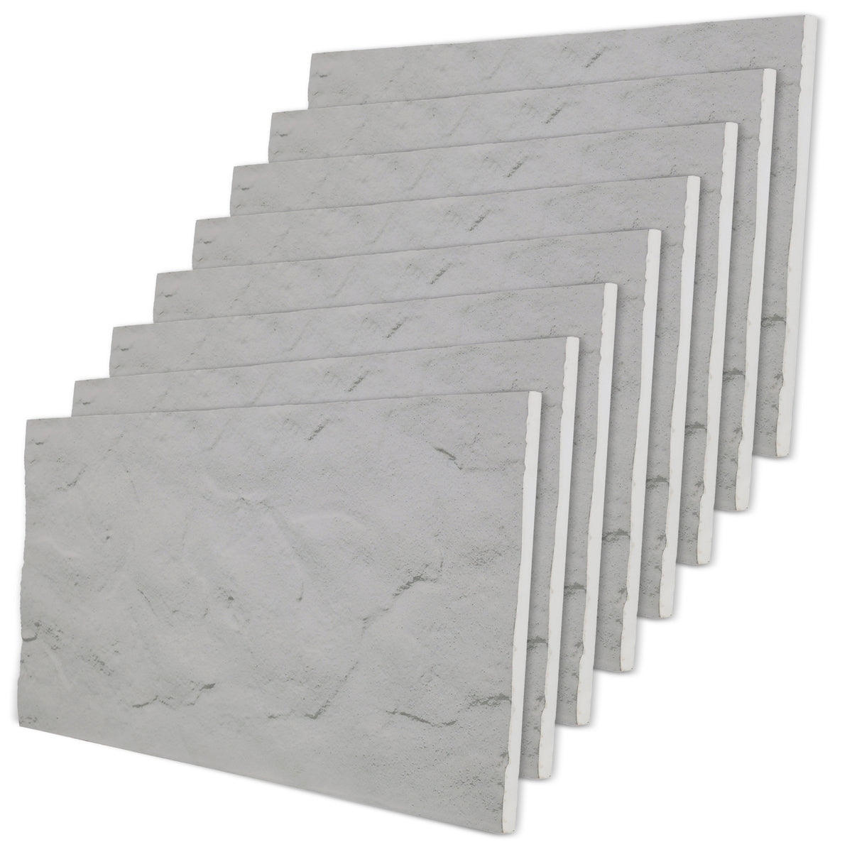 3D PU Stone Wall Panels, Light Grey, Styrofoam