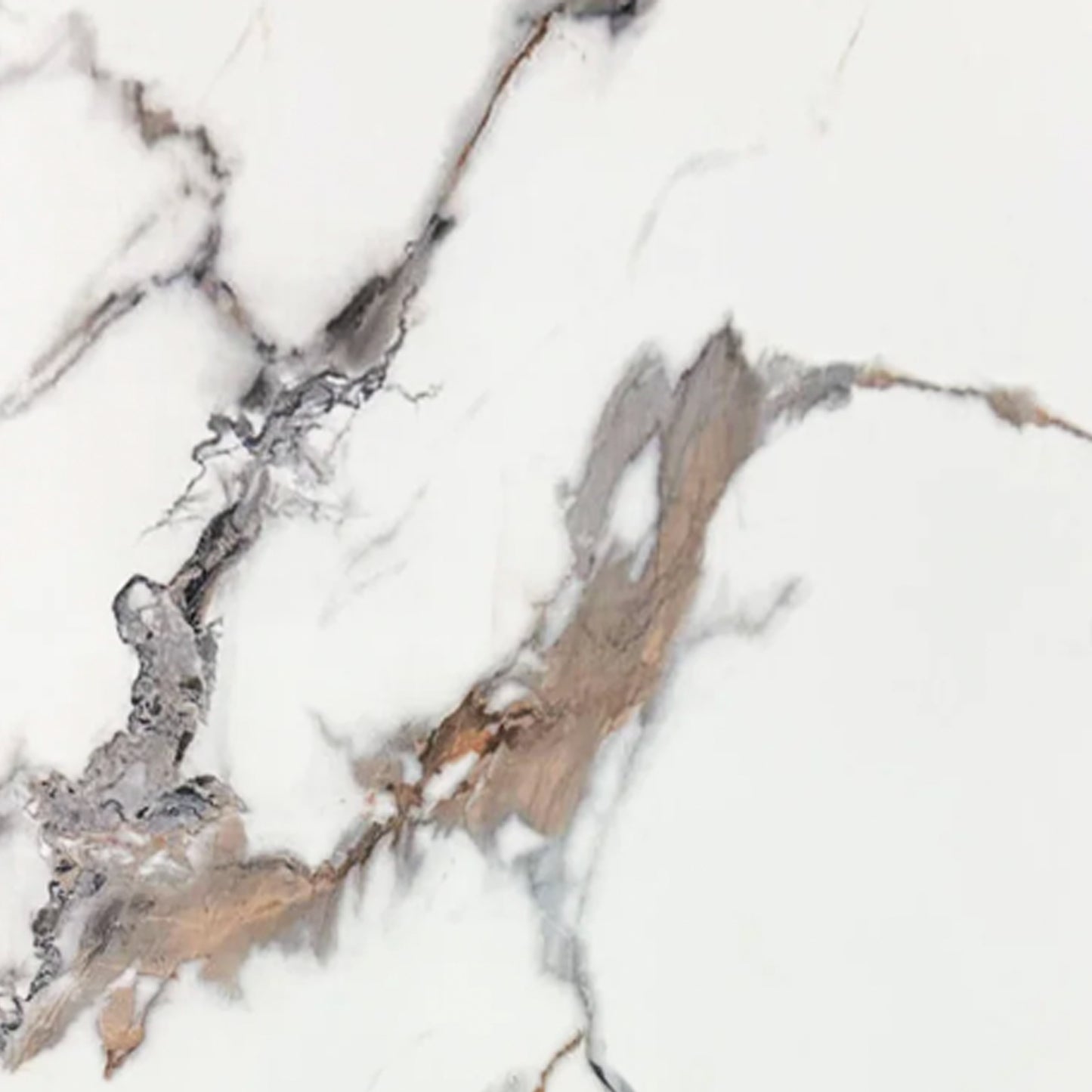 UV Marble Full Size Wall Panels 4ft x 9ft, High Gloss Panels - Backsplash, Bathroom, Accent Walls - White, Black and Gold Veins