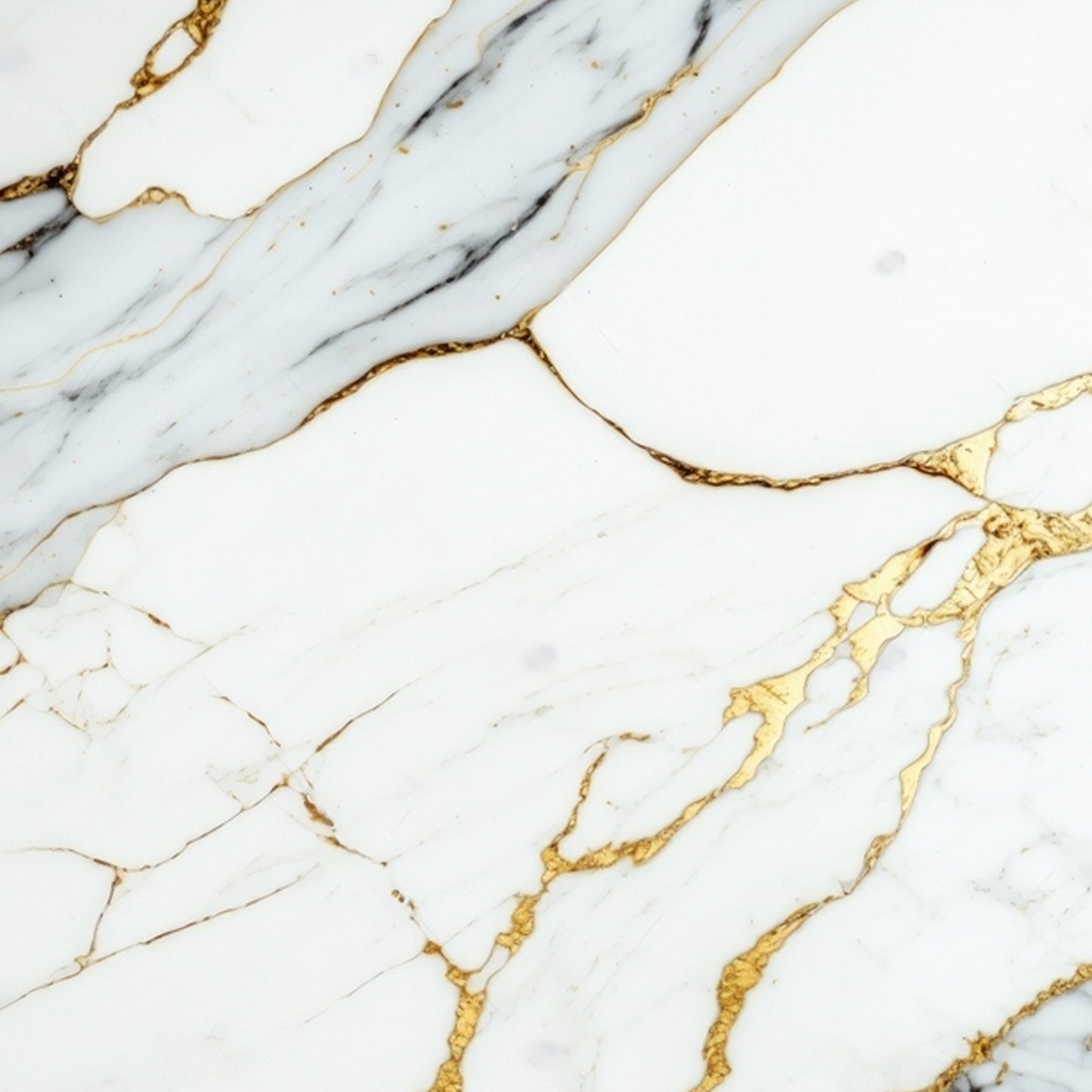 UV Marble Full Size Wall Panels 4ft x 9ft, High Gloss Panels - Backsplash, Bathroom, Accent Walls - White, Grey, Gold Veins
