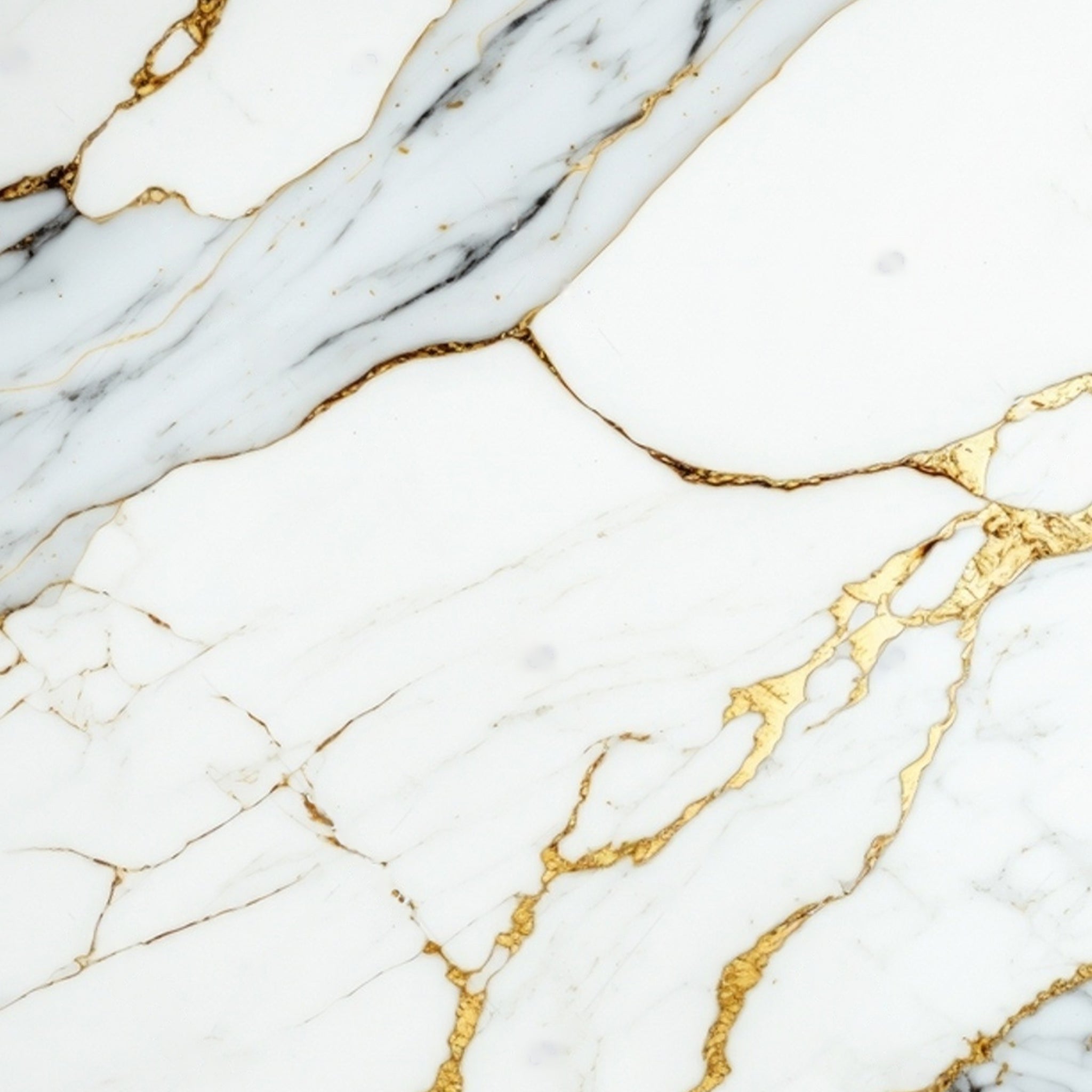 UV Marble Full Size Wall Panels 4ft x 9ft, High Gloss Panels - Backsplash, Bathroom, Accent Walls - White, Grey, Gold Veins