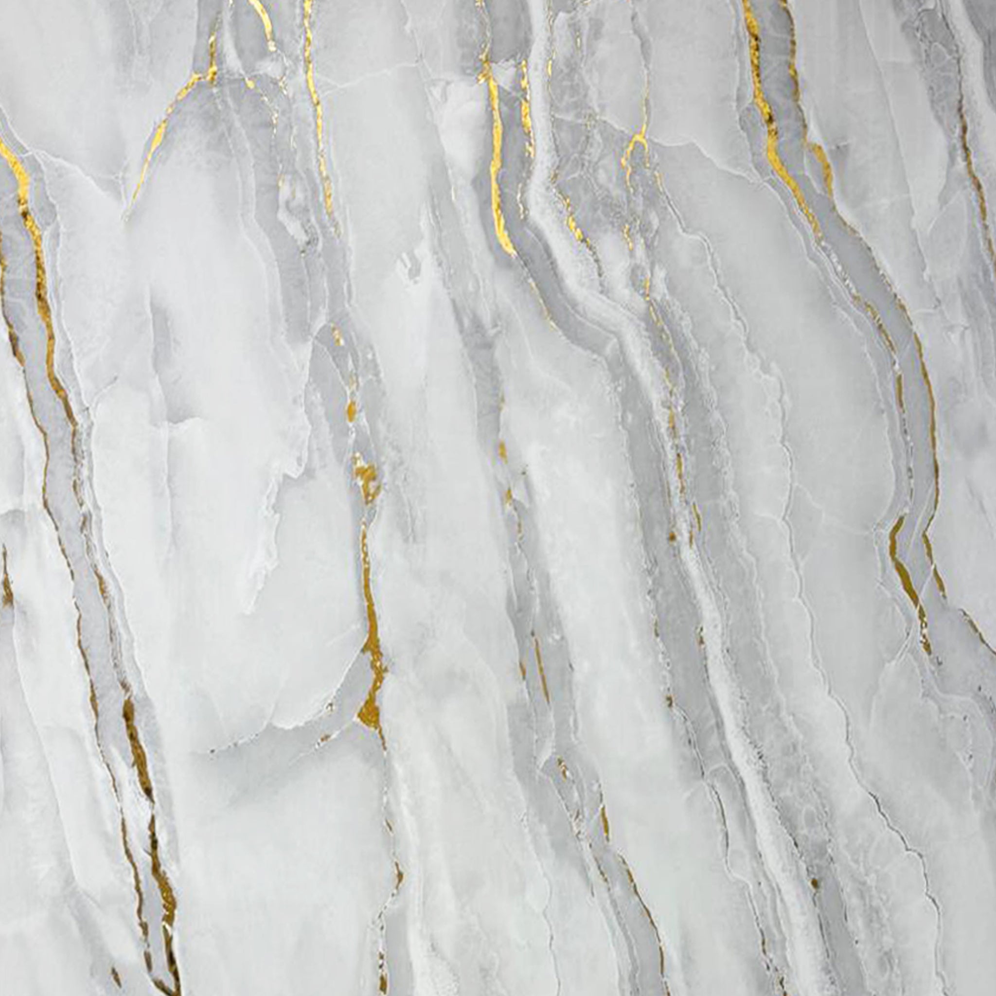 UV Marble Full Size Wall Panels 4ft x 9ft, High Gloss Panels - Backsplash, Bathroom, Accent Walls - Grey, Gold Veins