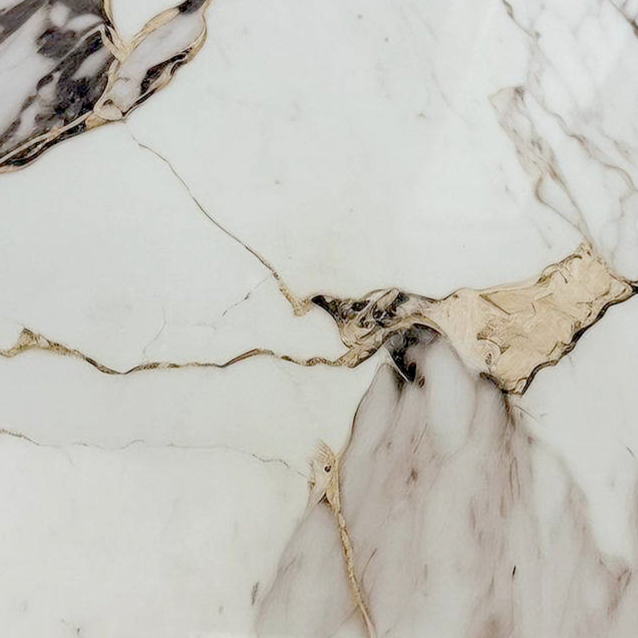 UV Marble Full Size Wall Panels 4ft x 9ft, High Gloss Panels - Backsplash, Bathroom, Accent Walls - Off-White, Grey and Gold Veins