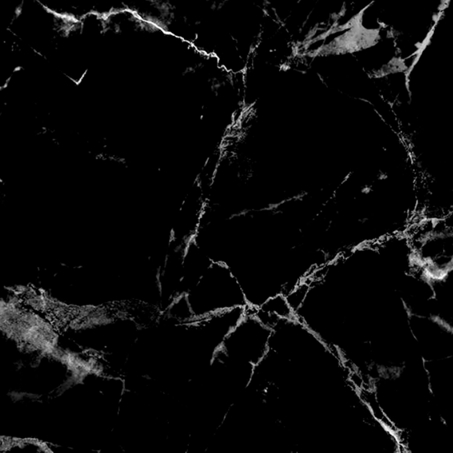 UV Marble Full Size Wall Panels 4ft x 9ft, High Gloss Panels - Backsplash, Bathroom, Accent Walls - Black, White Veins