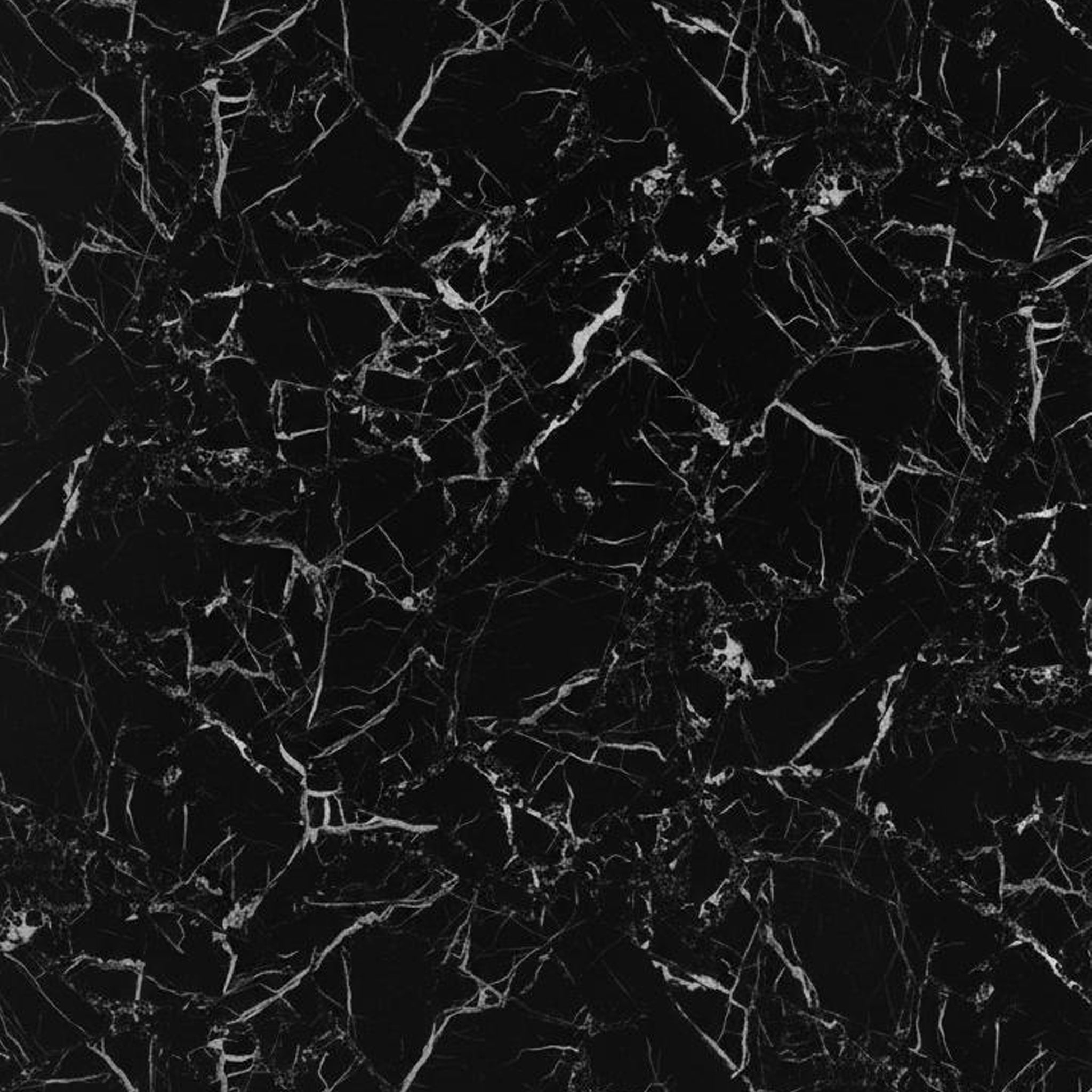 UV Marble Full Size Wall Panels 4ft x 9ft, High Gloss Panels - Backsplash, Bathroom, Accent Walls - Black, White Veins