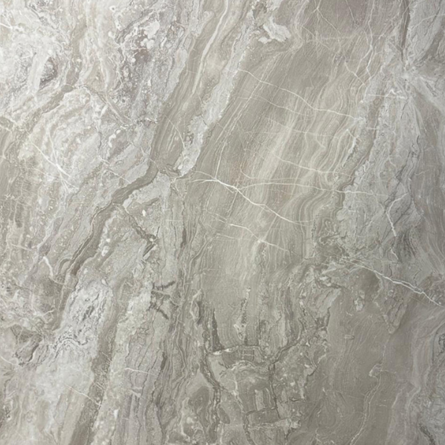 UV Marble Full Size Wall Panels 4ft x 9ft, High Gloss Panels - Backsplash, Bathroom, Accent Walls - Grey, Dark Veins
