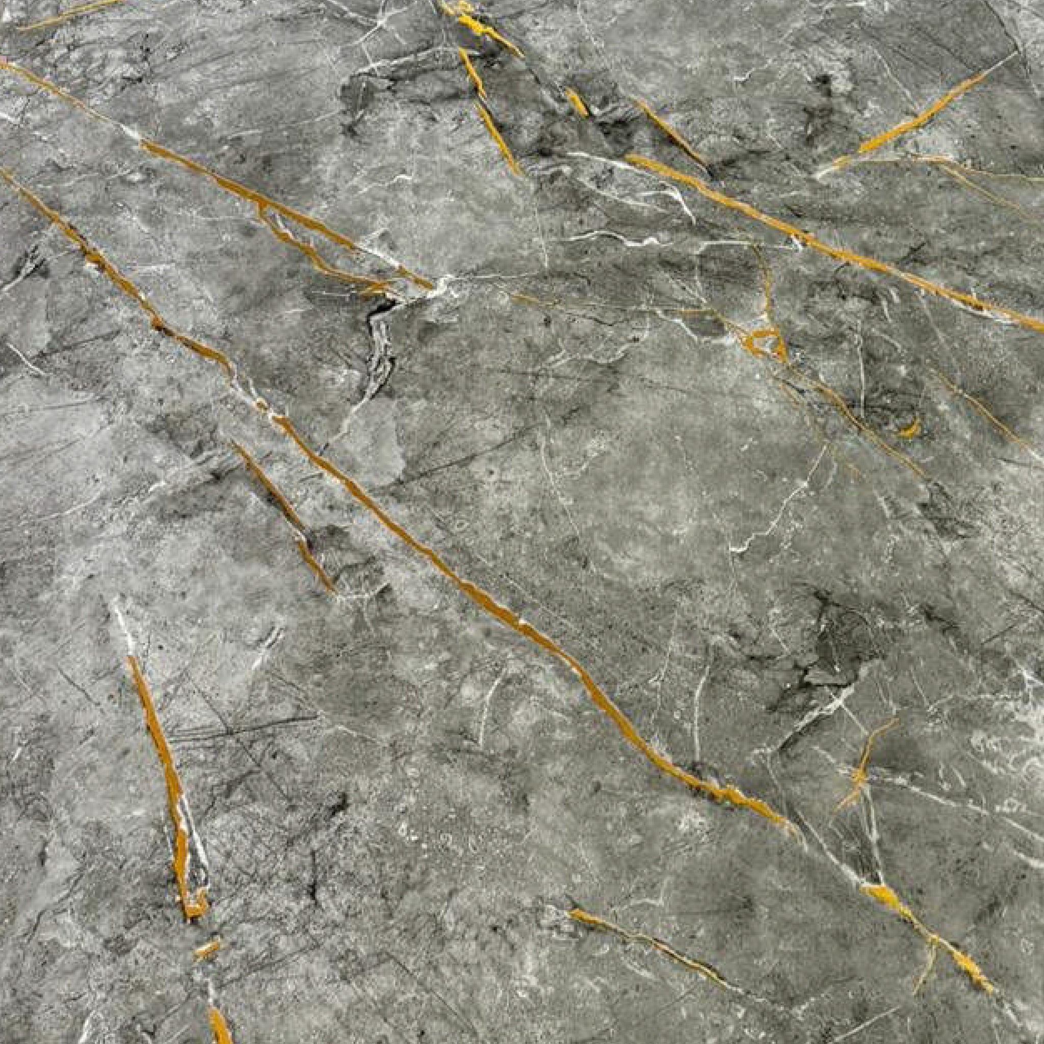 UV Marble Full Size Wall Panels 4ft x 9ft, High Gloss Panels - Backsplash, Bathroom, Accent Walls - Grey, Gold Veins