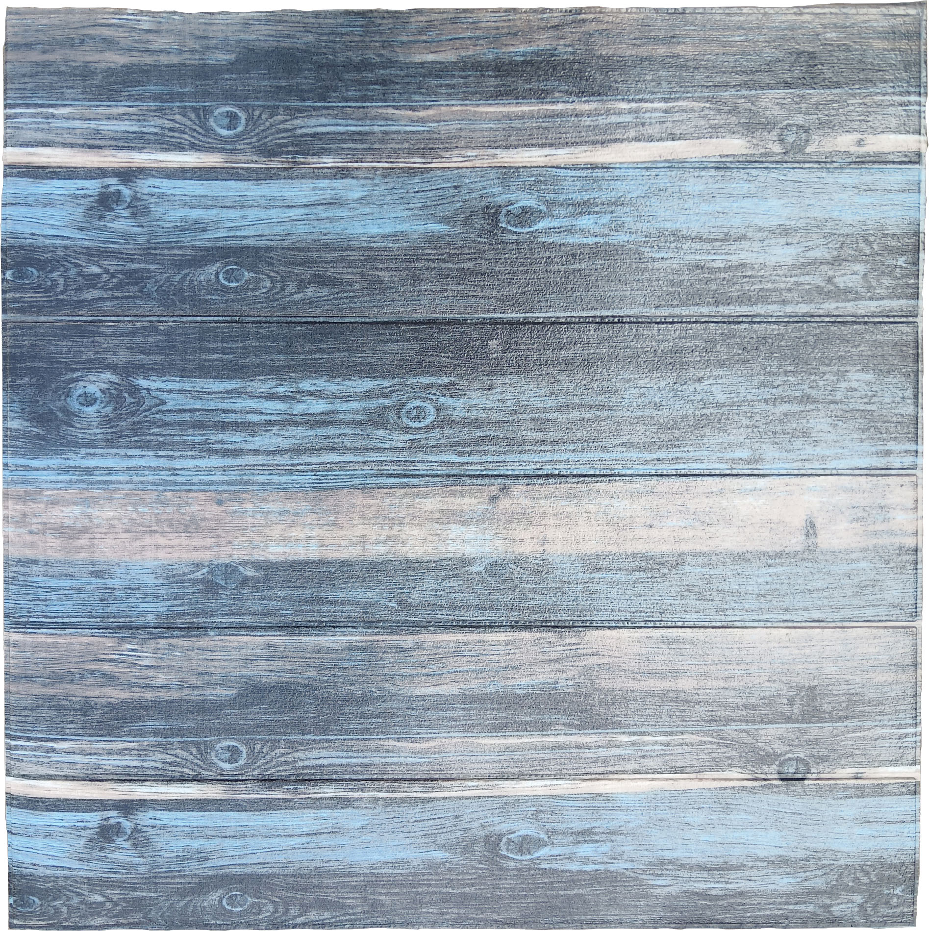 Charcoal Blue Beige Faux Wood 3D Wall Panel, Peel and Stick Wall Sticker, Self Adhesive Foam Wallpaper Wall Paneling Decor, 2.3ft X 2.3ft, 5.29 sq ft each - Single