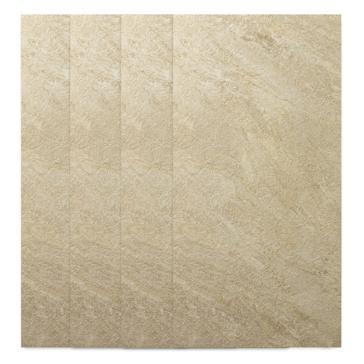 Faux Stone Wall Panels - 2 ft X 4 ft - Waterproof, Matte Textured, DIY Friendly Indoor Wall Cladding  - Tan, Brown