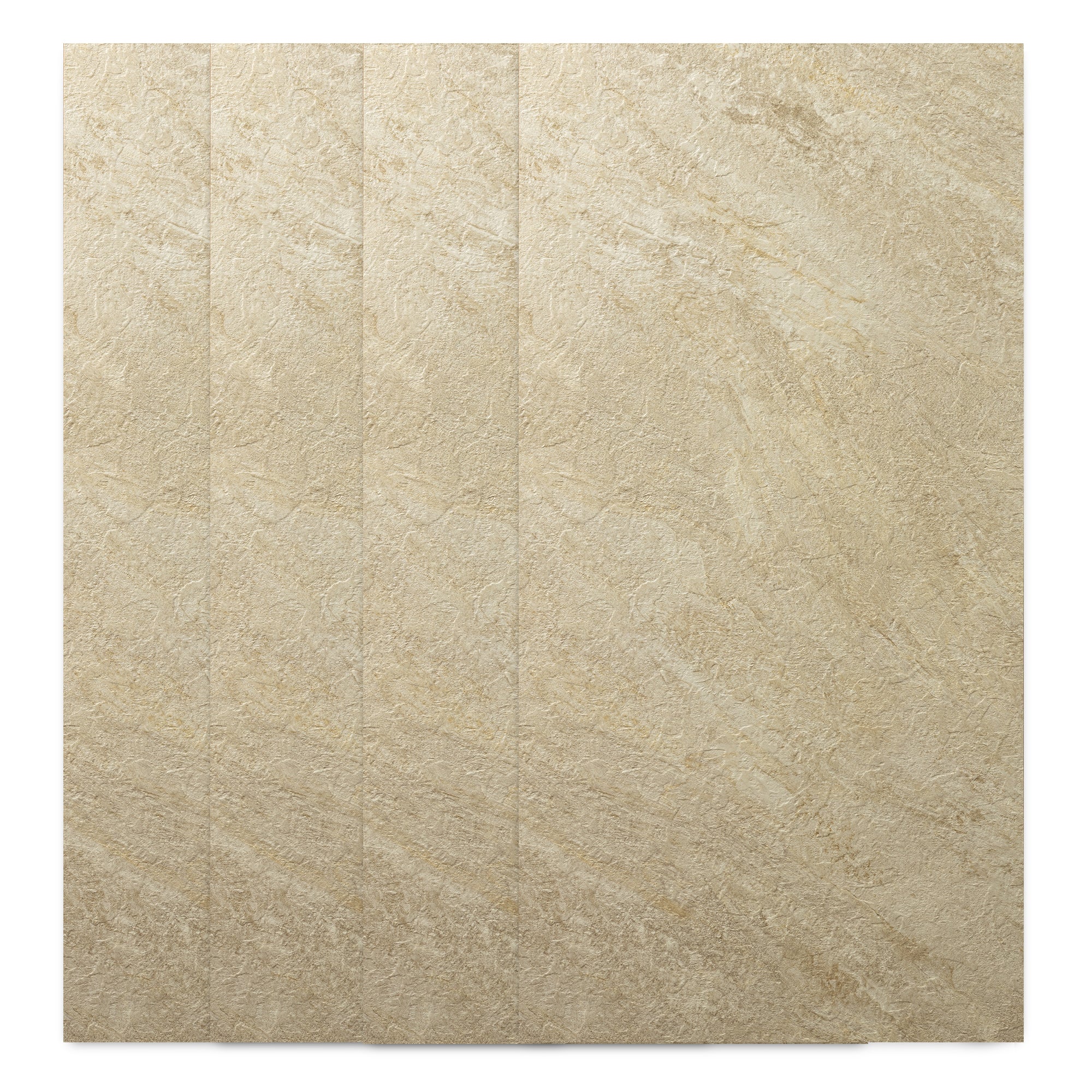 Faux Stone Wall Panels - 2 ft X 4 ft - Waterproof, Matte Textured, DIY Friendly Indoor Wall Cladding  - Tan, Brown