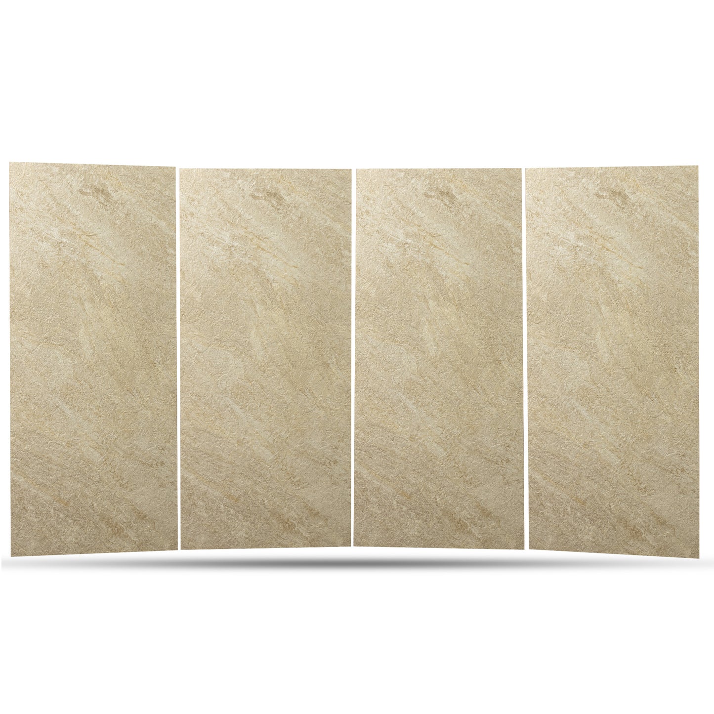 Faux Stone Wall Panels - 2 ft X 4 ft - Waterproof, Matte Textured, DIY Friendly Indoor Wall Cladding  - Tan, Brown