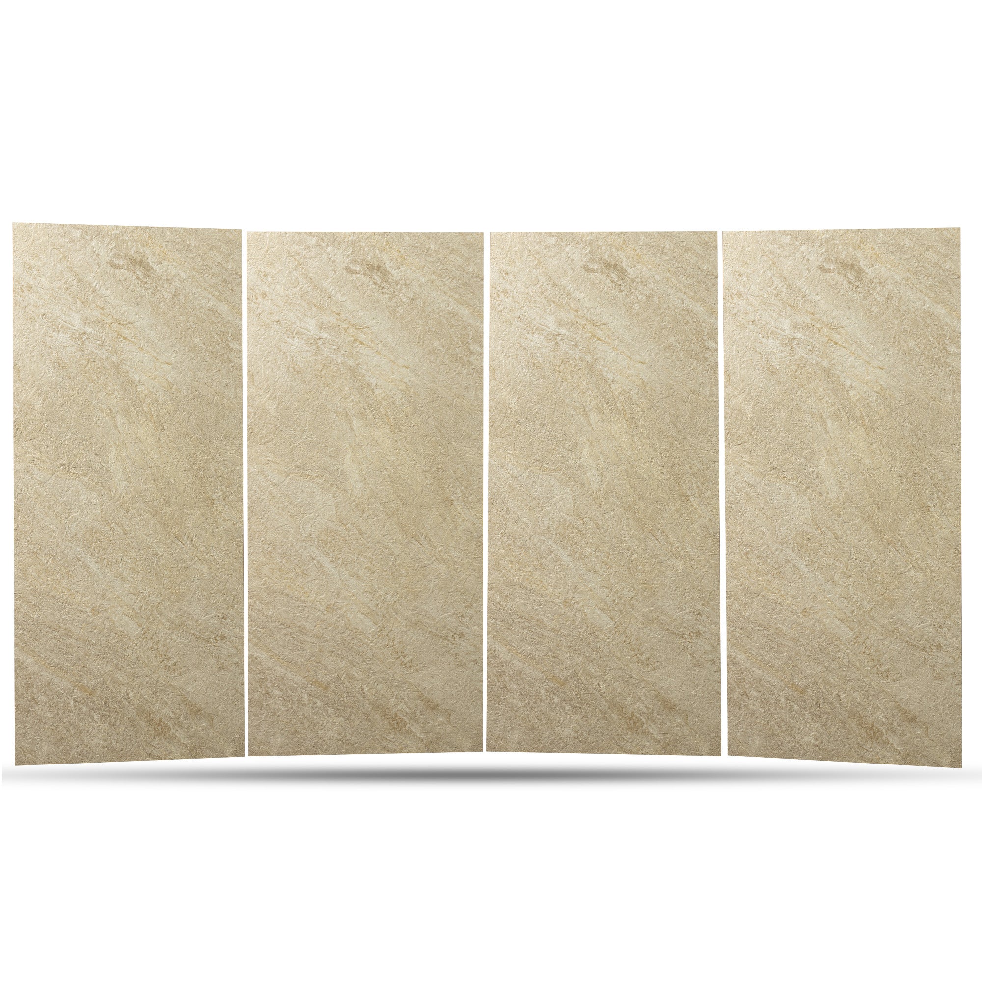 Faux Stone Wall Panels - 2 ft X 4 ft - Waterproof, Matte Textured, DIY Friendly Indoor Wall Cladding  - Tan, Brown