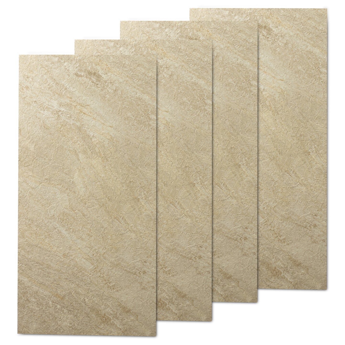 Faux Stone Wall Panels - 2 ft X 4 ft - Waterproof, Matte Textured, DIY Friendly Indoor Wall Cladding  - Tan, Brown