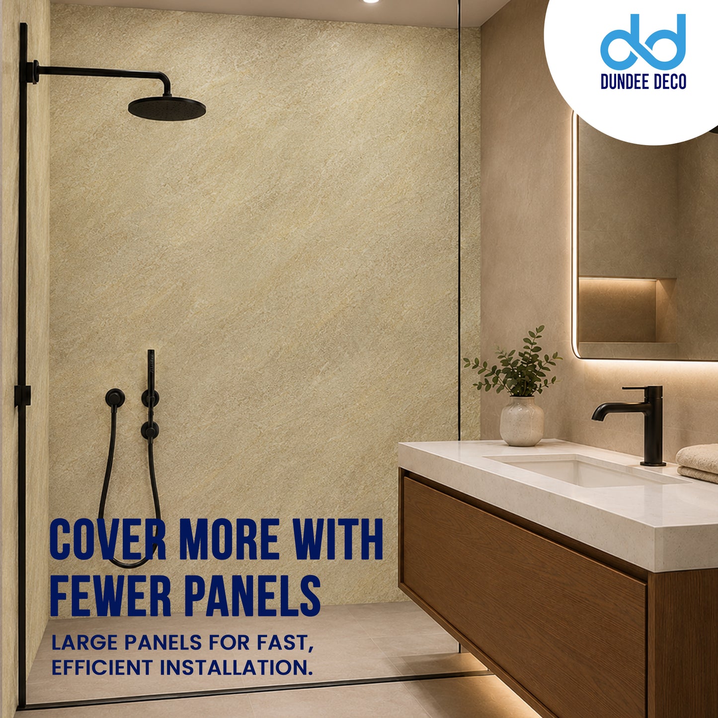 Faux Stone Wall Panels - 2 ft X 4 ft - Waterproof, Matte Textured, DIY Friendly Indoor Wall Cladding  - Tan, Brown