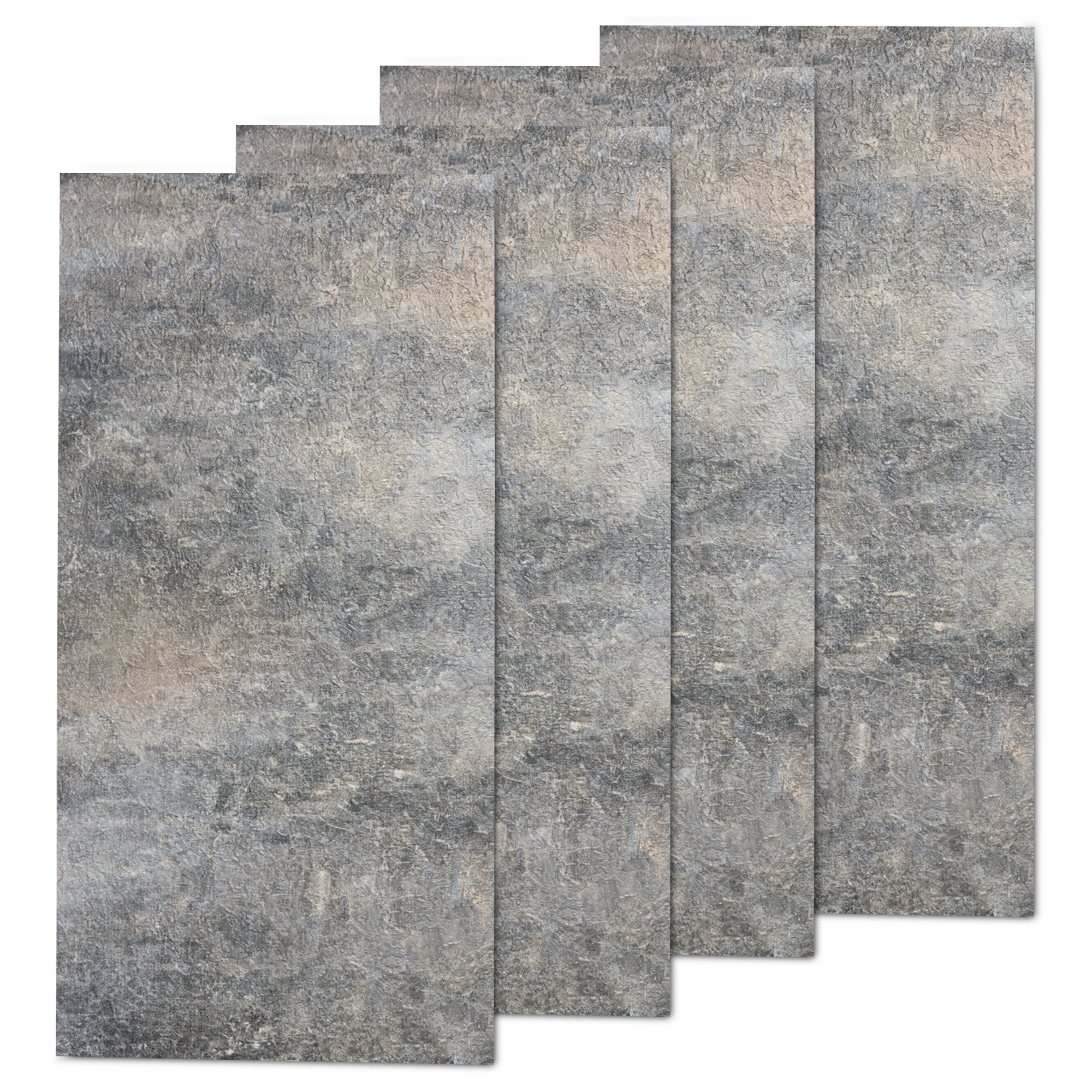 Faux Stone Wall Panels - 2 ft X 4 ft - Waterproof, Matte Textured, DIY Friendly Indoor Wall Cladding  - Black, Grey, Tan