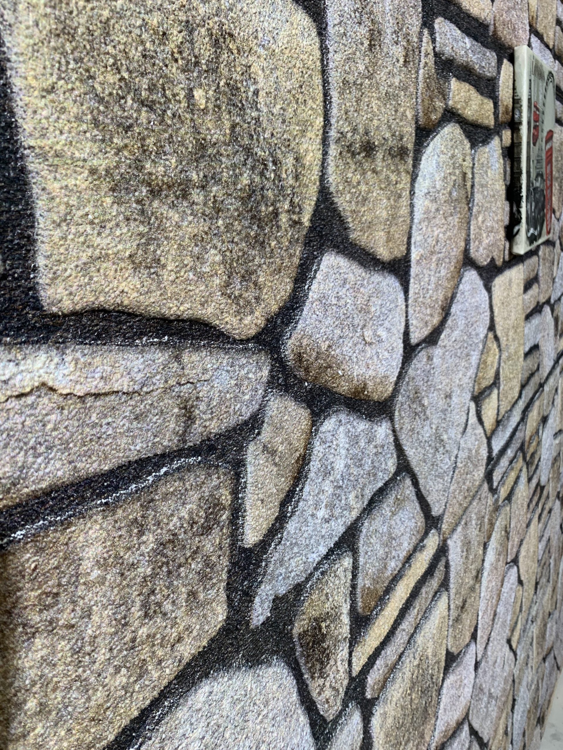 Dundee Deco 3D Wall Panels - Cladding, Ochre Brown Stone Look Wall Paneling, Styrofoam Facing for Interior and Exterior Applications, DIY, Set of 10, Covers 54 sq ft