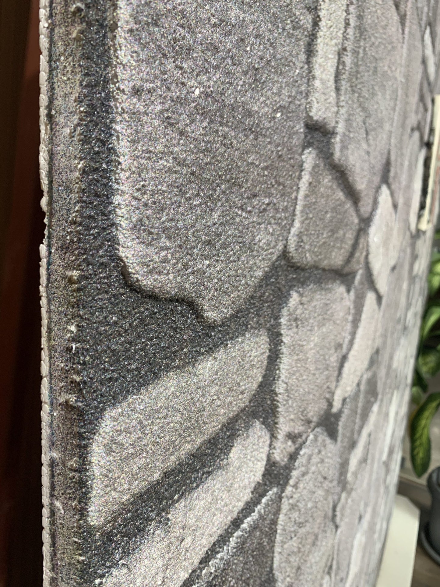 Dundee Deco 3D Wall Panels - Cladding, Grey Charcoal Ash Stone Look Wall Paneling, Styrofoam Facing for Interior and Exterior Applications, DIY, Set of 10, Covers 54 sq ft