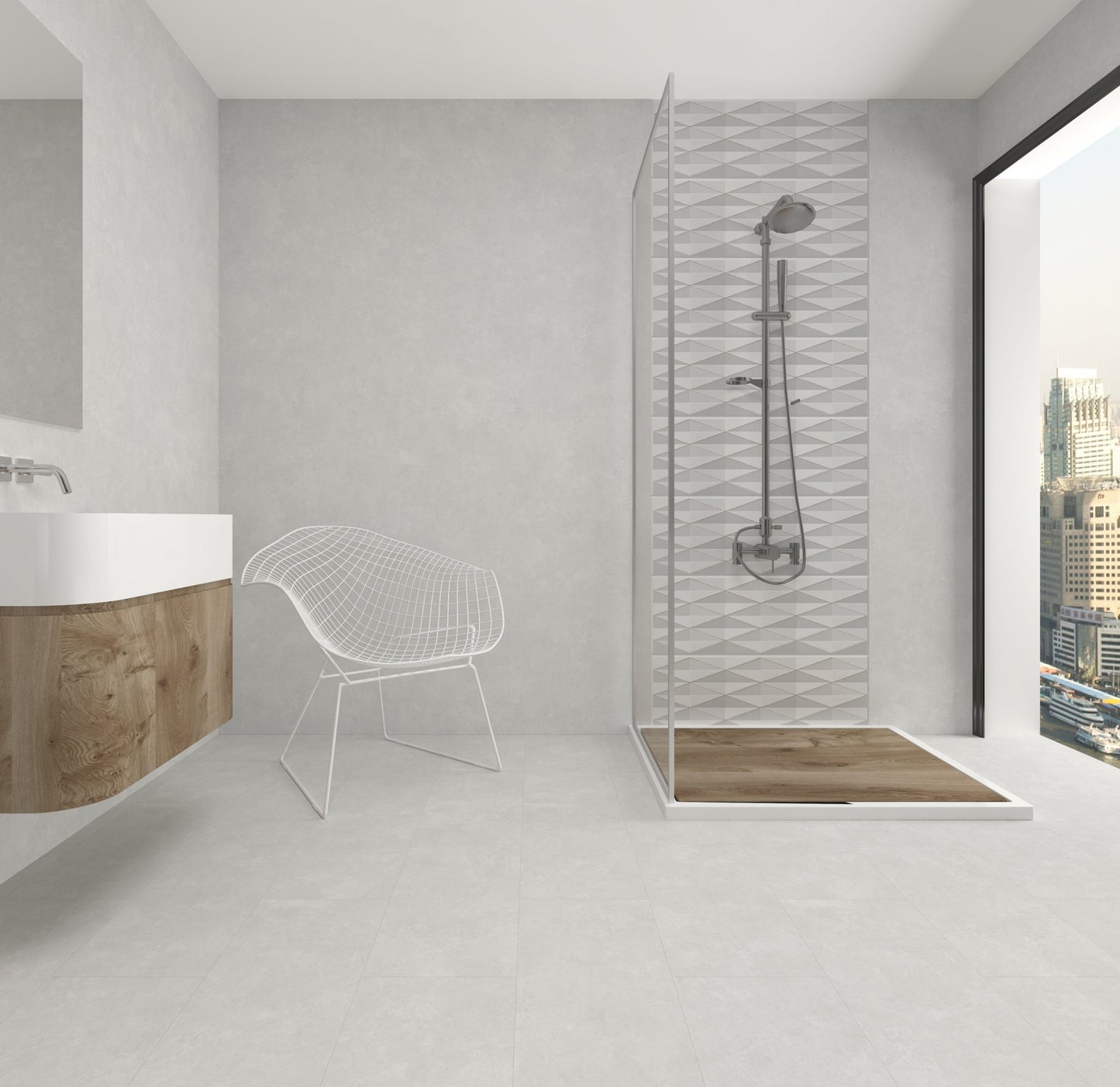 SPC panels Concrete in Tan