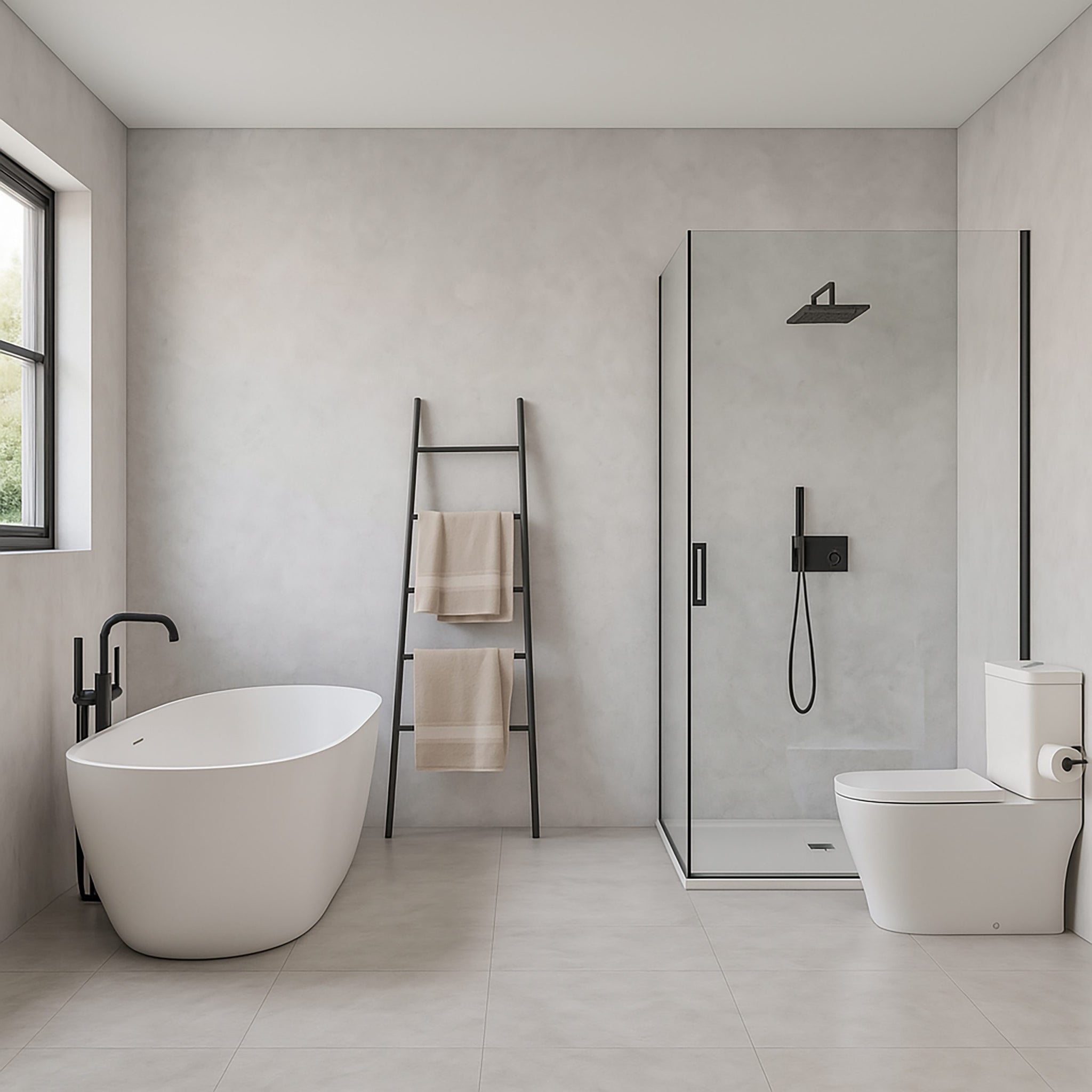 SPC panels Concrete in Tan