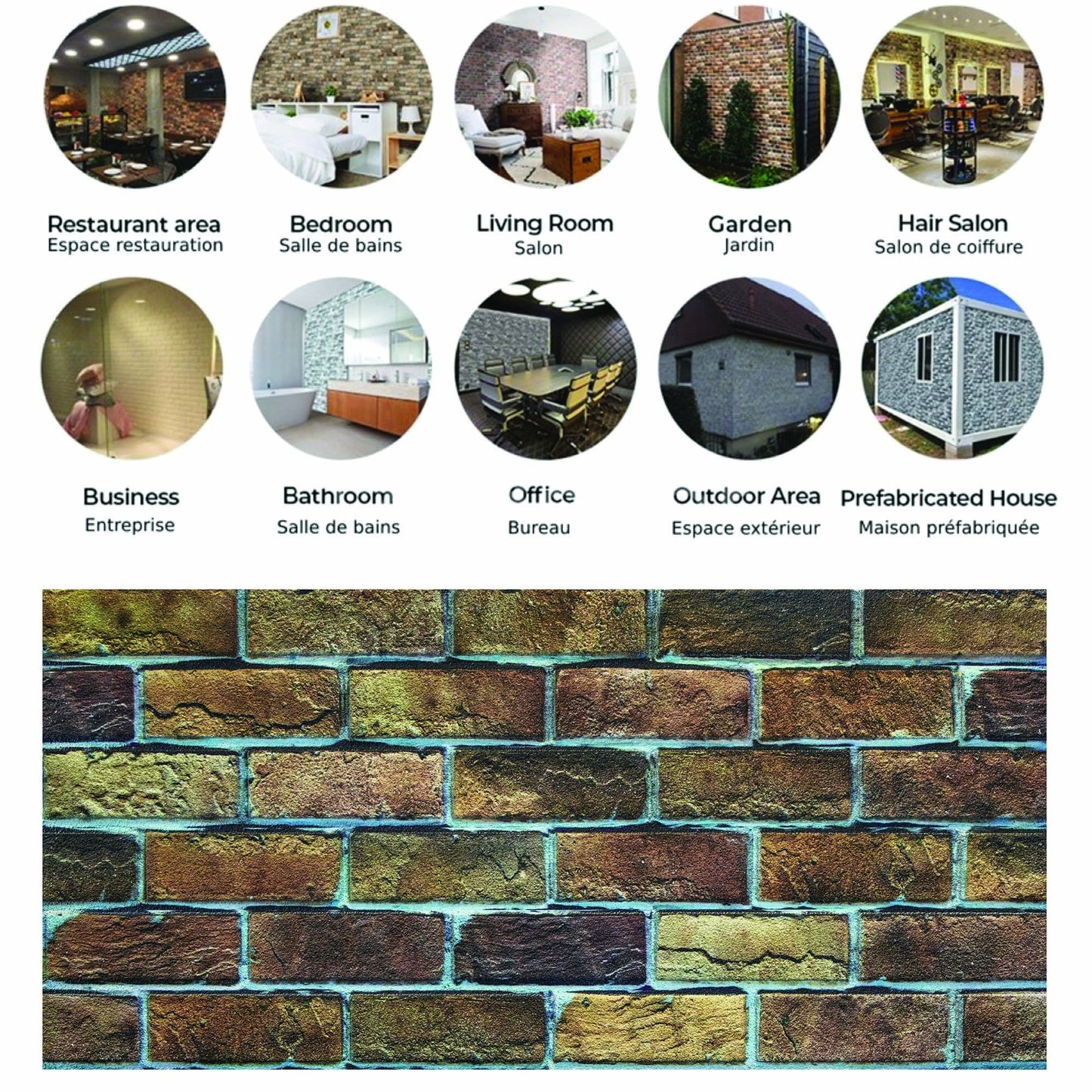 Outlet Beige Brown Stone Look Wall Paneling, Styrofoam Facing, Single Panel, Covers 5.4 sq ft