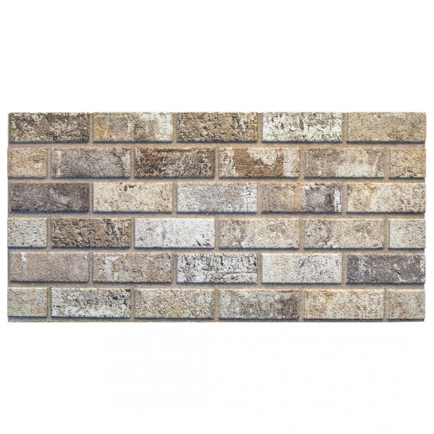 3D Wall Panels Brick Effect - Cladding, Red Brown Grey Stone Look Wall Paneling, Styrofoam Facing for Living room, Kitchen, Bathroom, Balcony, Bedroom, Set of 10, Covers 53 sq ft