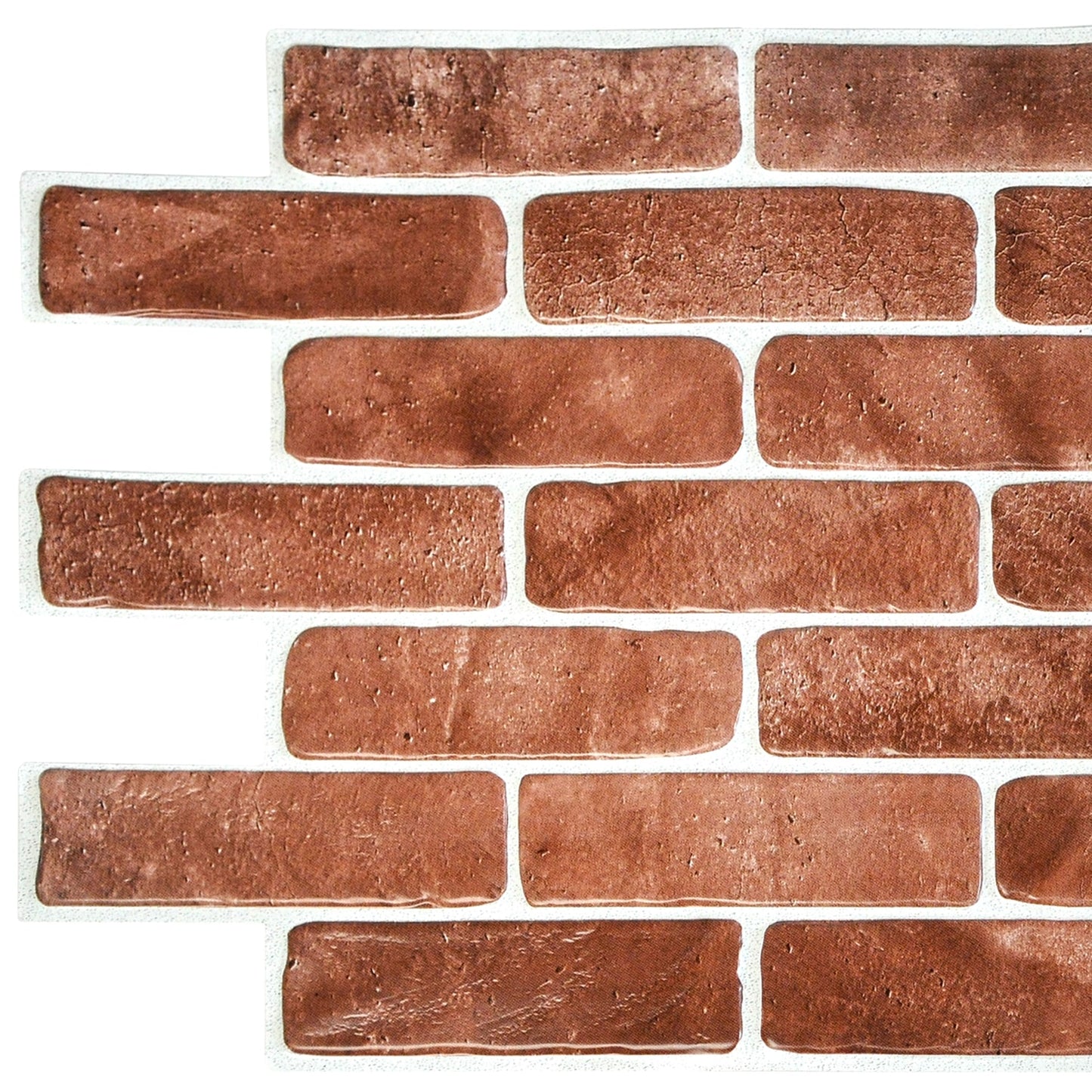 Vintage Brown Faux Brick, 3.4 ft x 1.6 ft, PVC 3D Wall Panel, Interior Design Wall Paneling Decor, 5.5 sq. ft. each