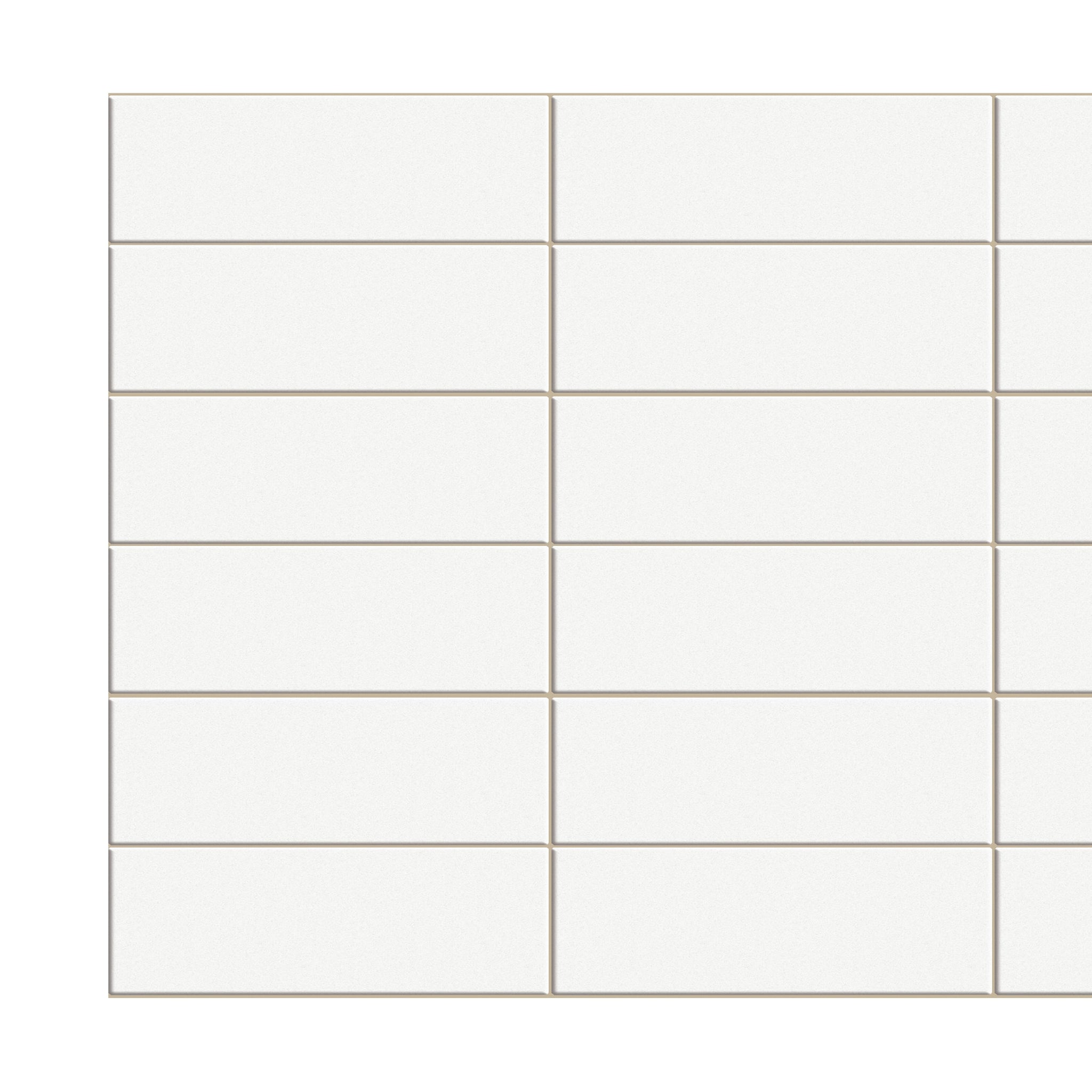 Beige Faux Tile PVC 3D Wall Panel, 3.1 ft X 1.6 ft (96cm X 48cm), Interior Design Wall Paneling Decor, 4.9 sq. ft. (0.46 sq. m) each - Single