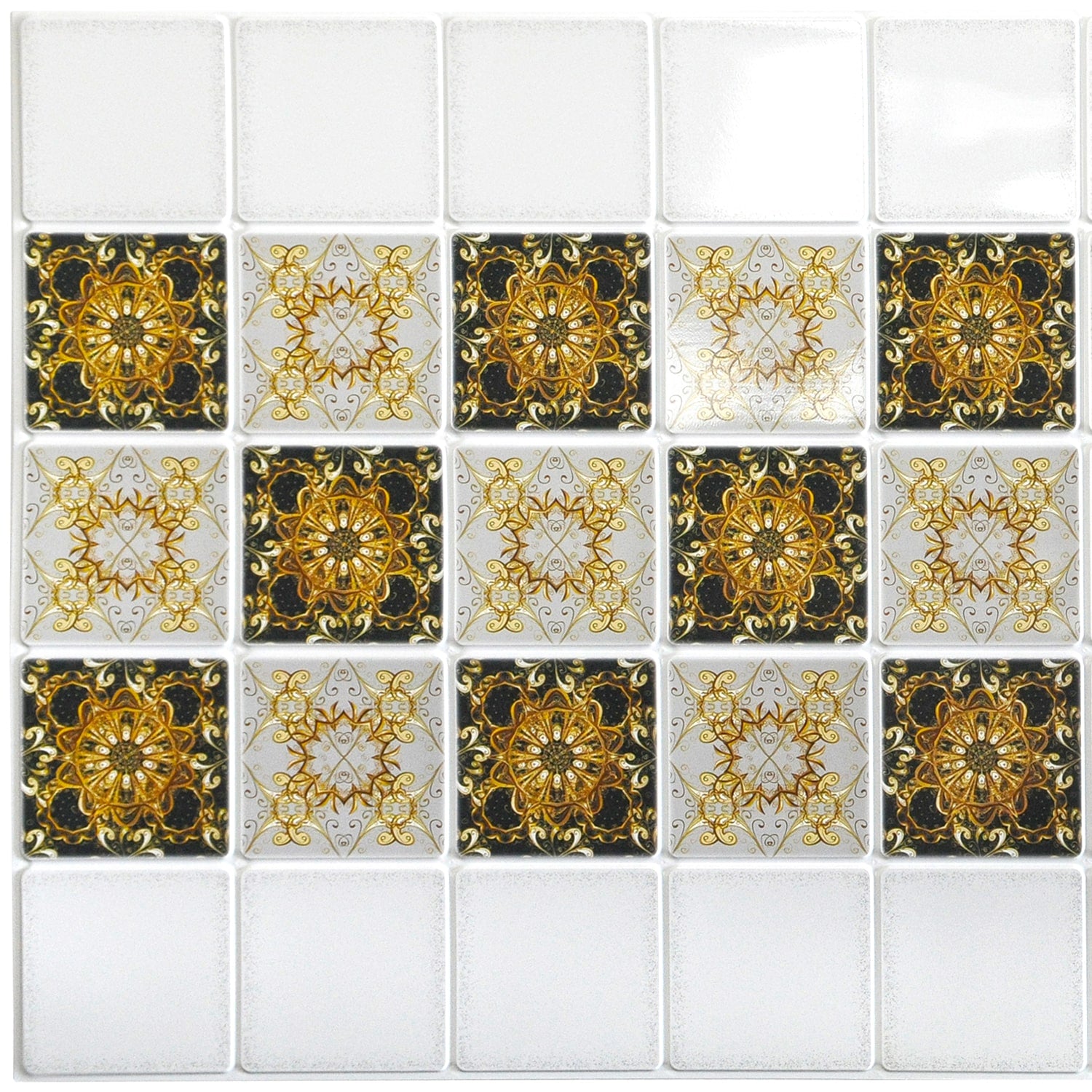 Abstract Pvc Designs PVC 3D Wall Panel, Abstract Fractal Patterns, 3.1 ft x 1.6 ft, Glue-on