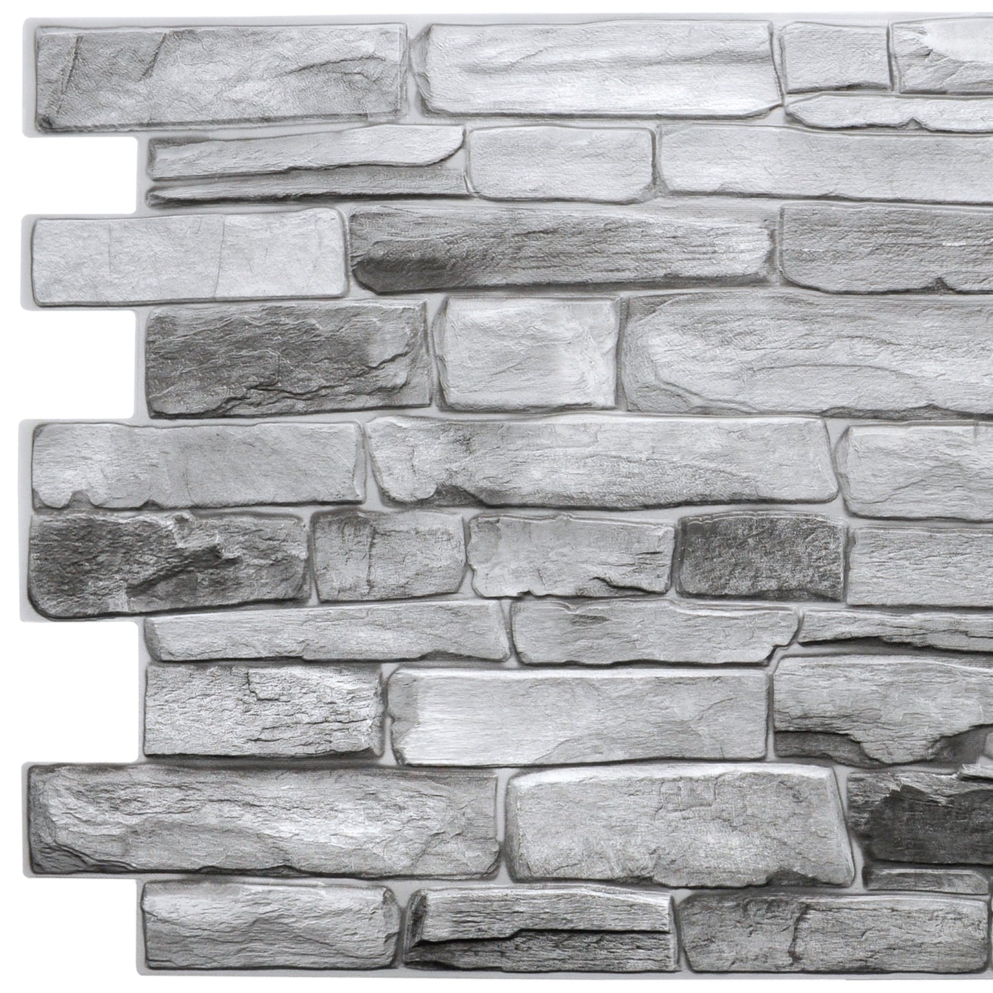 Faux ancient bricks PVC wall panel 3d