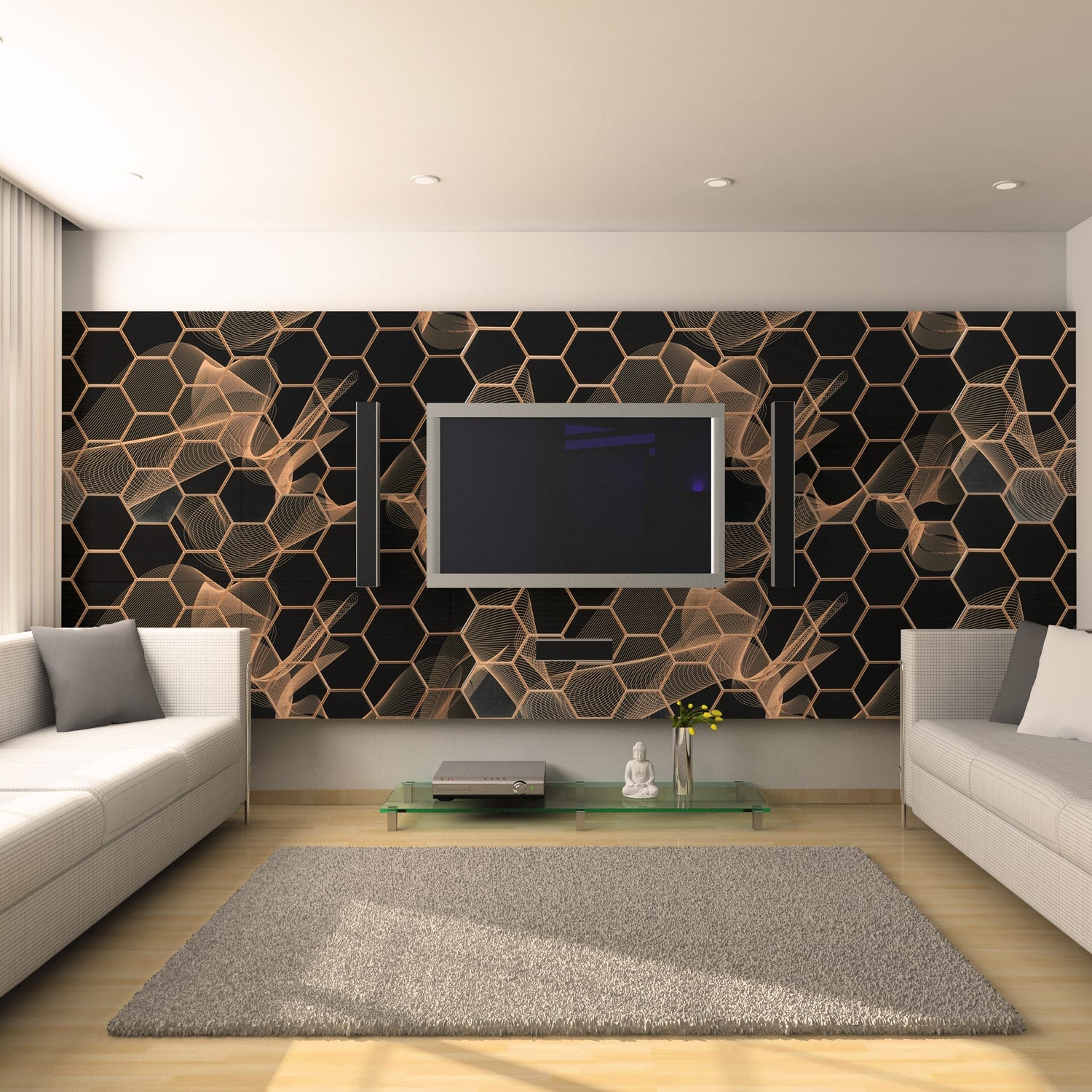 PVC wall panel 3d