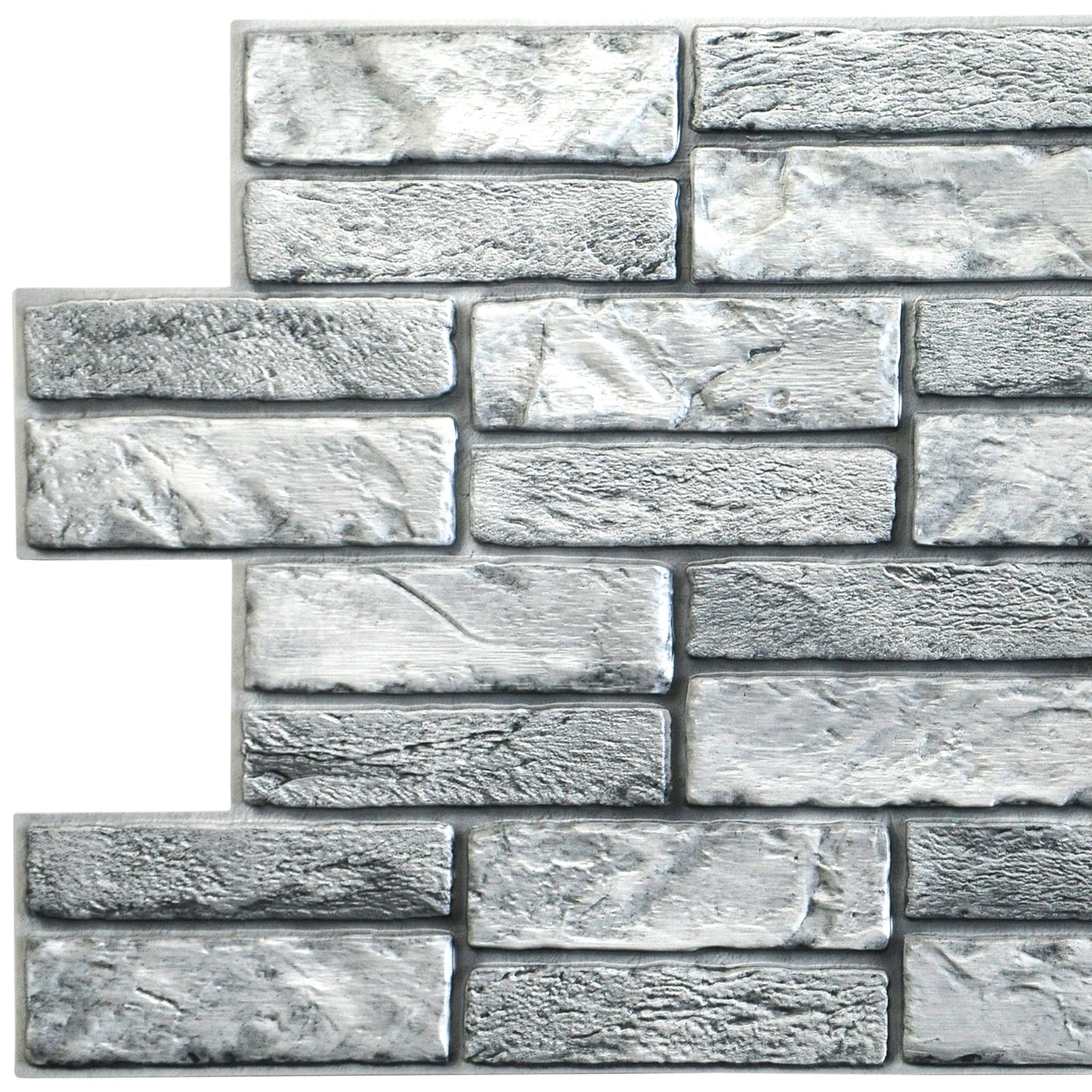 Faux bricks PVC wall panel 3d
