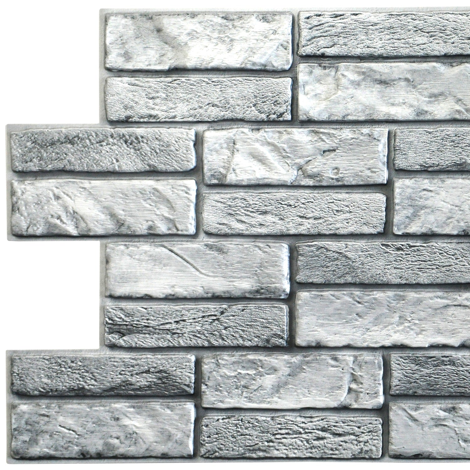 Faux bricks PVC wall panel 3d