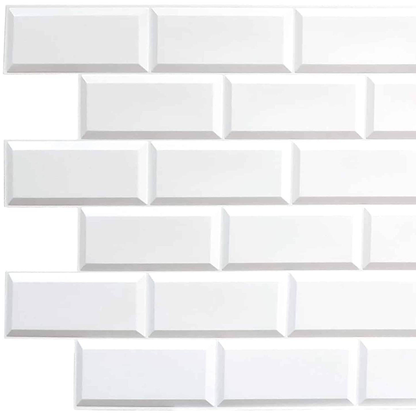 White brick PVC 3d wall panels
