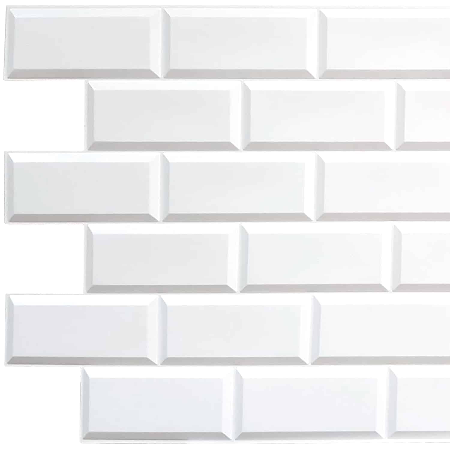 White brick PVC 3d wall panels