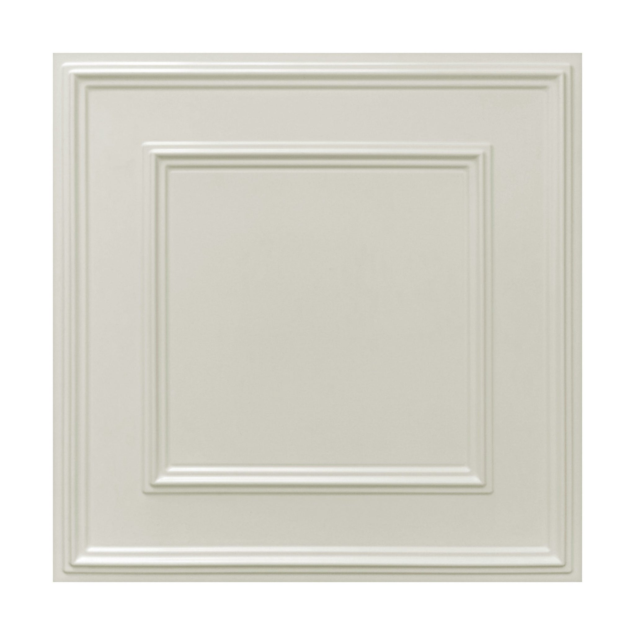 Ice White Faux Tile PVC 3D Wall Panel, 2 ft X 2 ft (60cm X 60cm), Interior Design Wall Paneling Decor, 3.8 sq. ft. (0.35 sq.m) each - Single