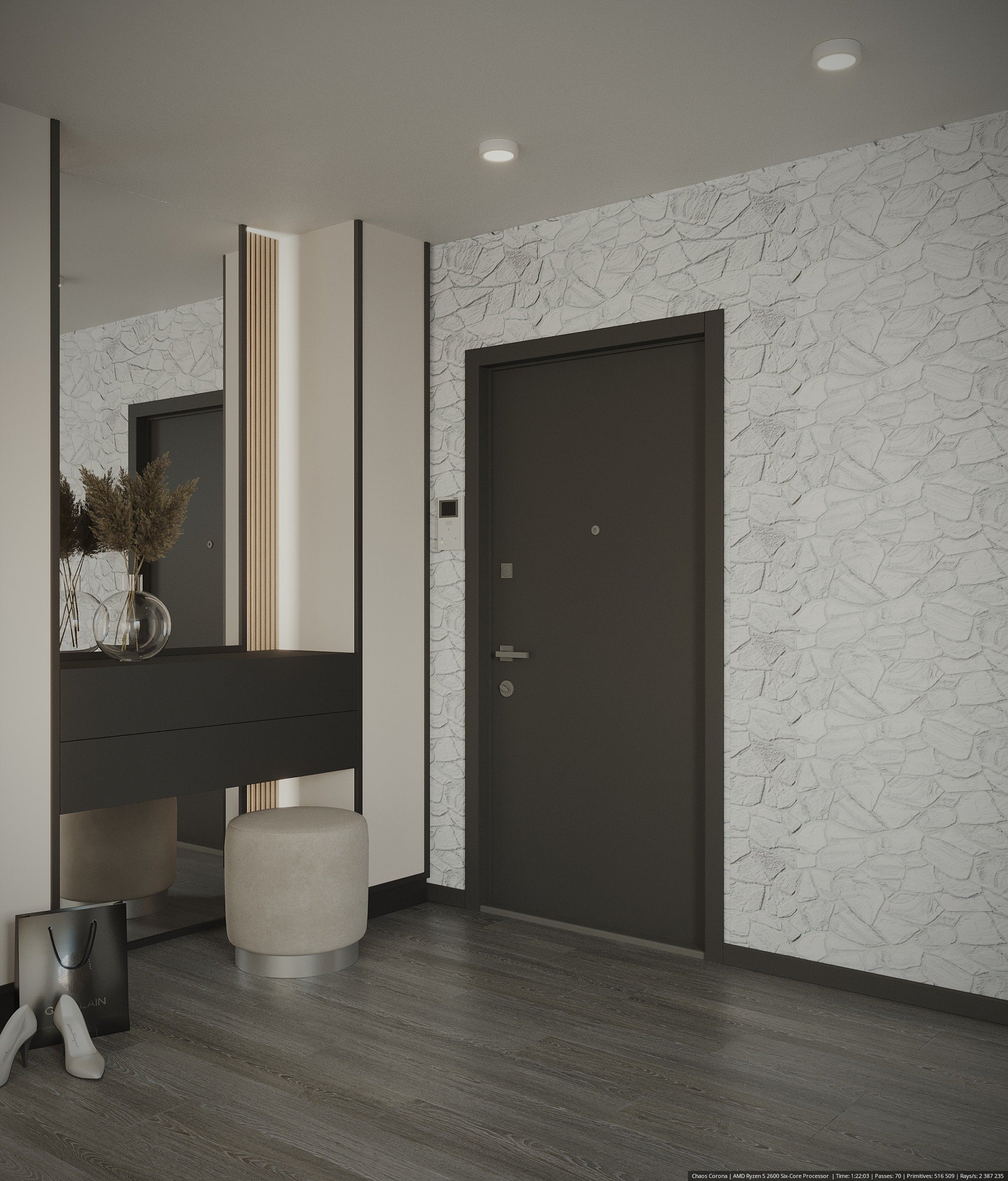 3D Wall Panels - White Grey Faux Stone PVC Wall Paneling for Interior Wall Decor, Living room, Kitchen, Bathroom, Bedroom, Single, Covers 5.1 sq ft